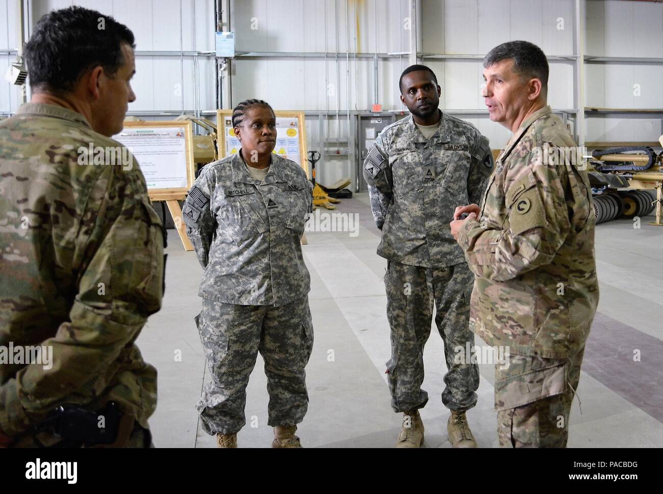 Maj. Gen. Paul C. Hurley, commanding general, 1st Sustainment Command (Theater), recognized