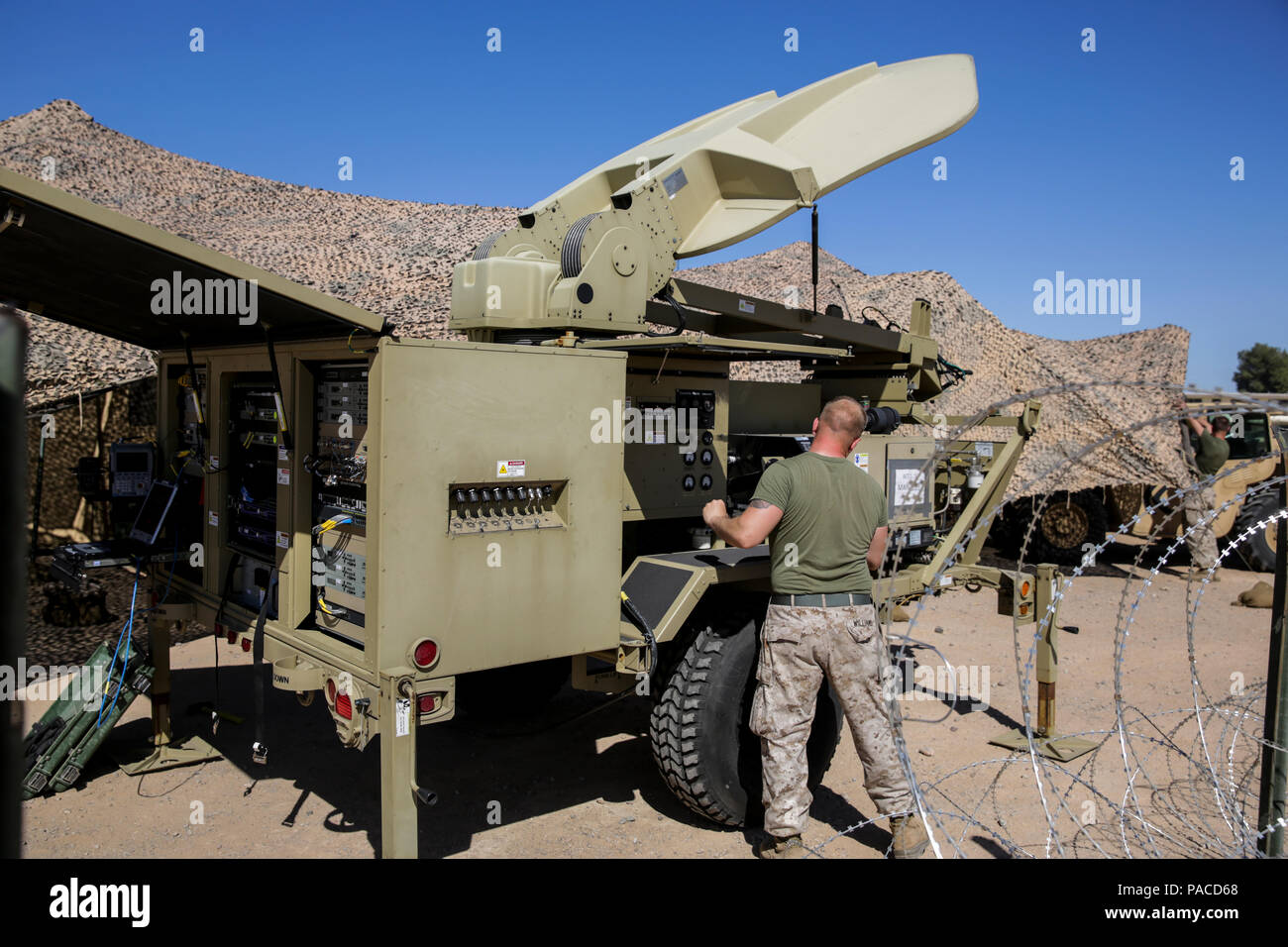 U.S. Marine Corps Cpl. Cody L. Williams, satellite communications