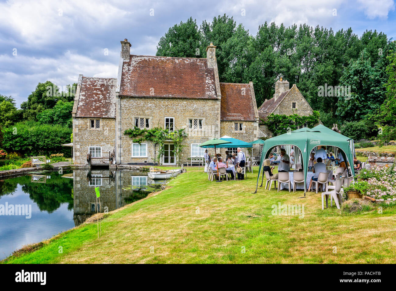 Cream teas in an English country house taken in Crockerton, Wiltshire