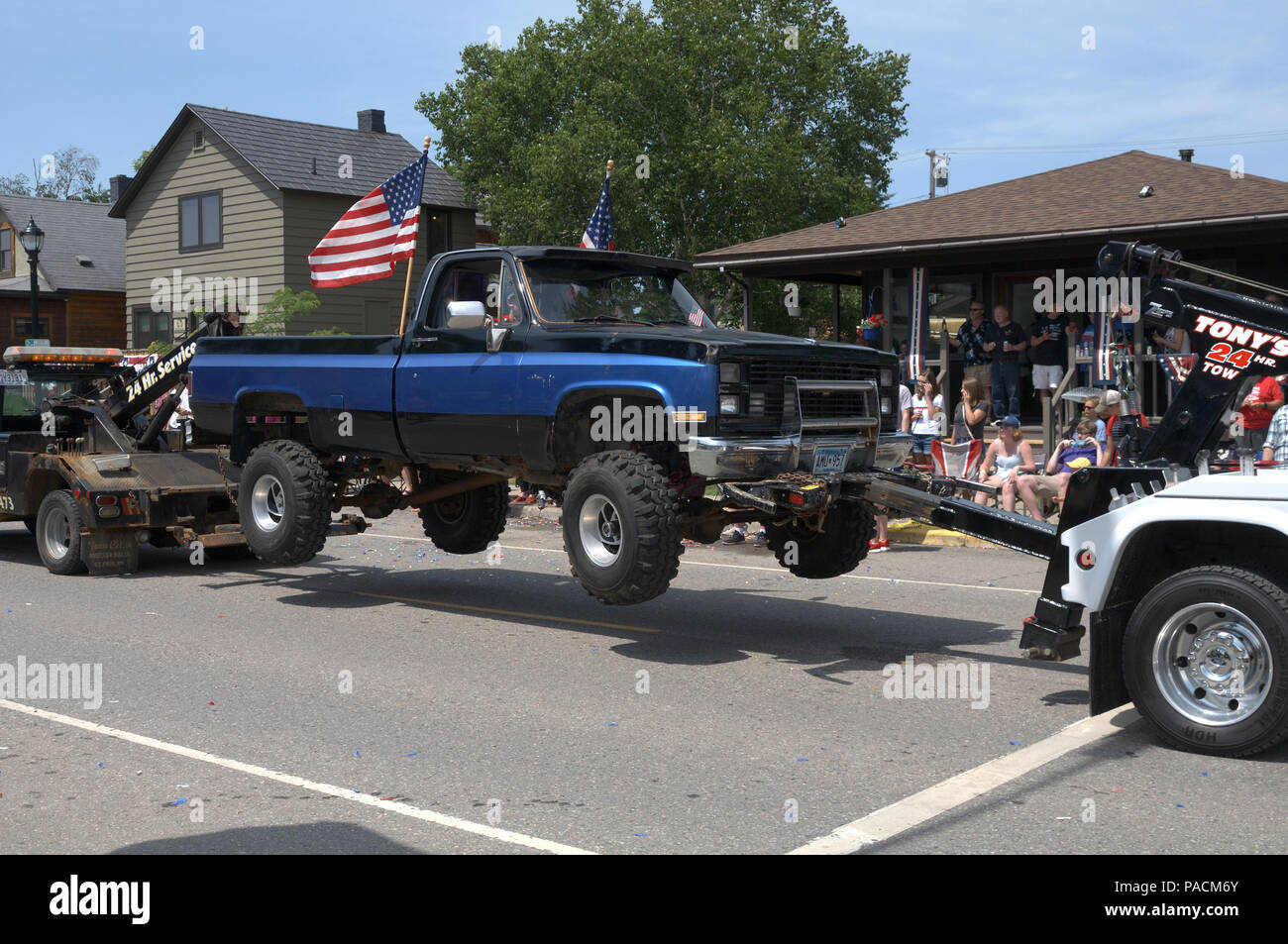 4th of July parade in Ely Minnesota Stock Photo