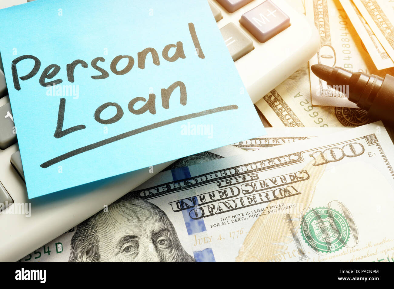 Personal loan calculator hi-res stock photography and images - Alamy