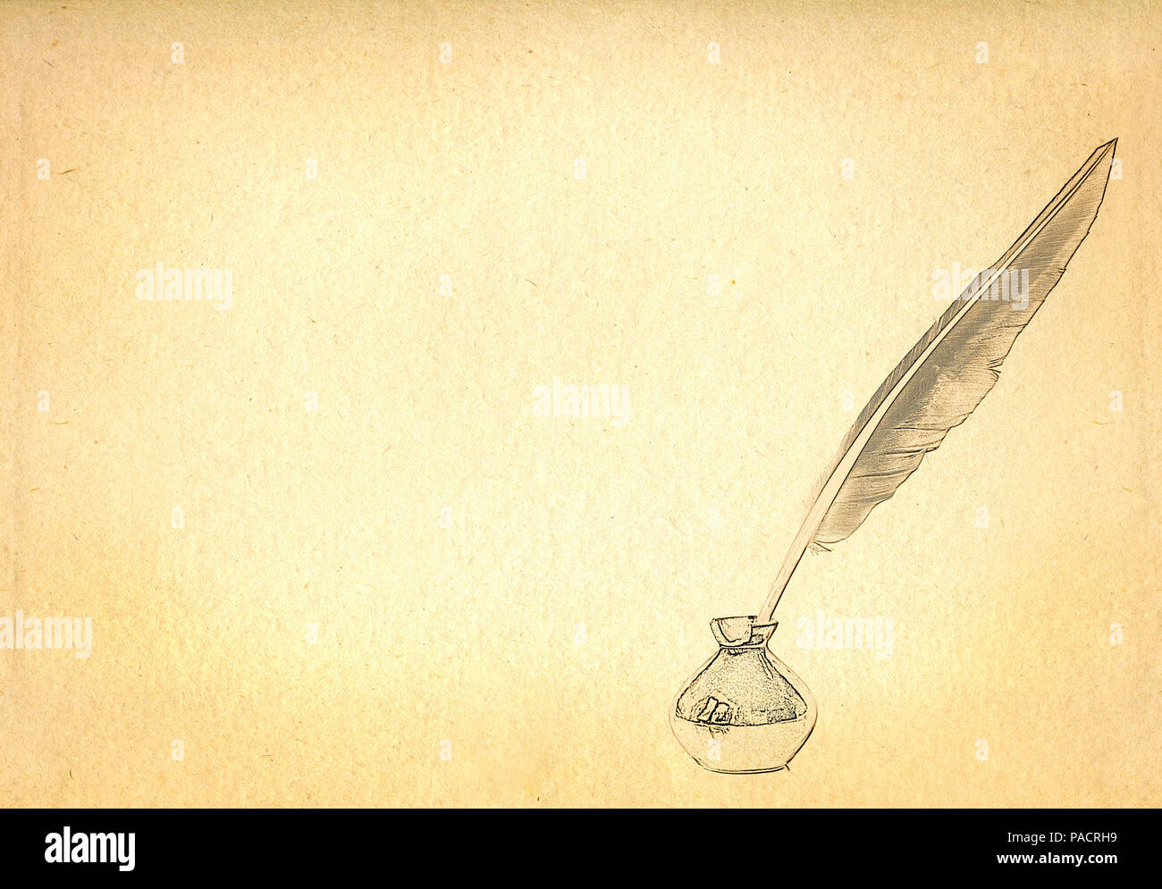 Feather Pen And Ink Wallpaper