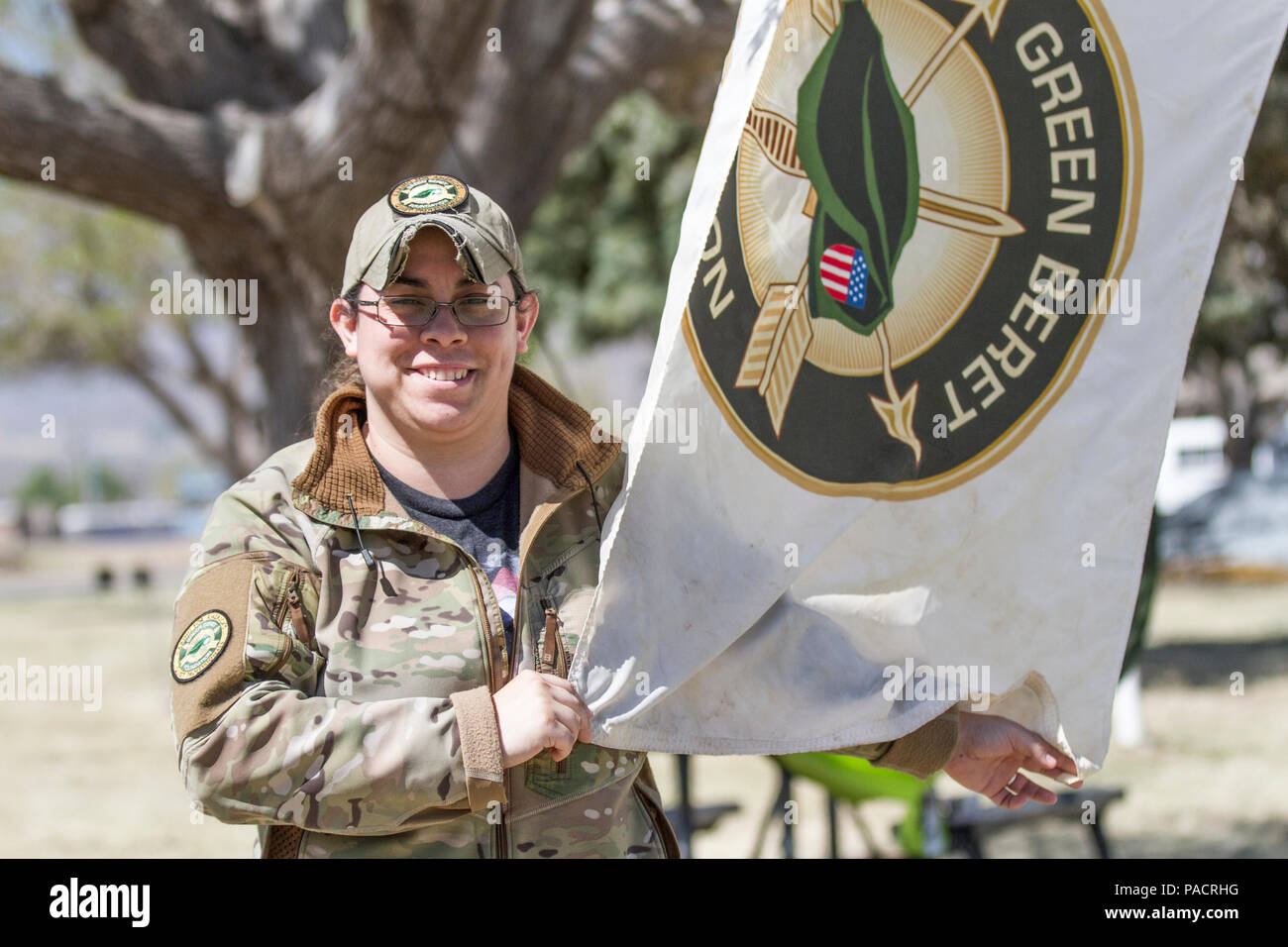 Frances Arias, an operations manager with the Green Beret Foundation from  San Antonio, participated in the Bataan Memorial Death March for the third  time. After studying military history, Arias felt the impact