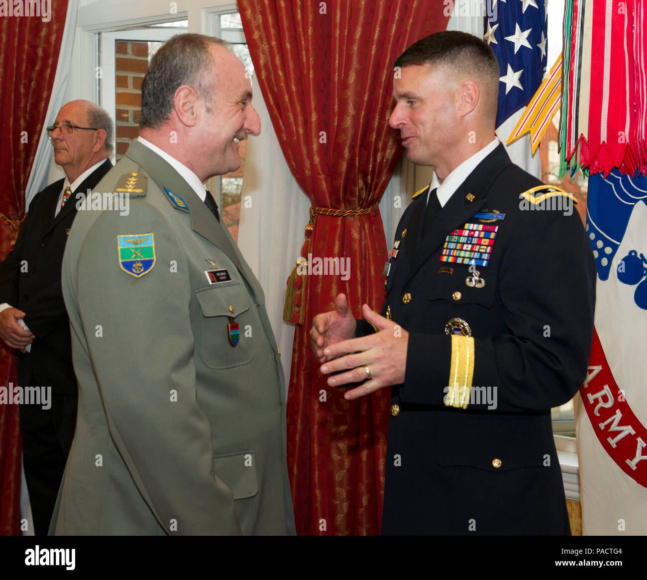 Brig. Gen. Malcolm Frost greets graduating students of the ...