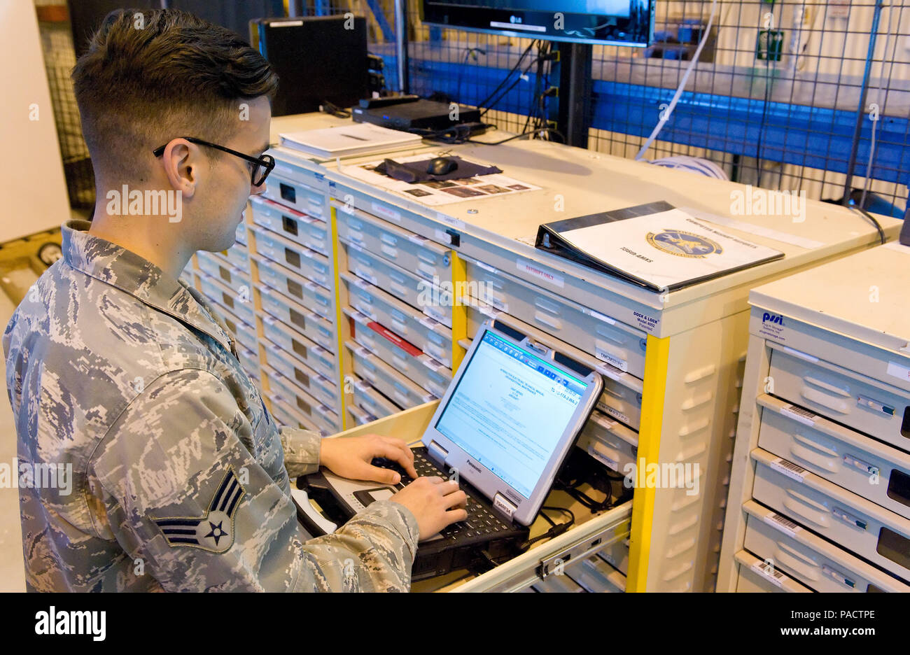 Senior Airman Bryon Grimco, 736th Aircraft Maintenance Squadron C-17A ...