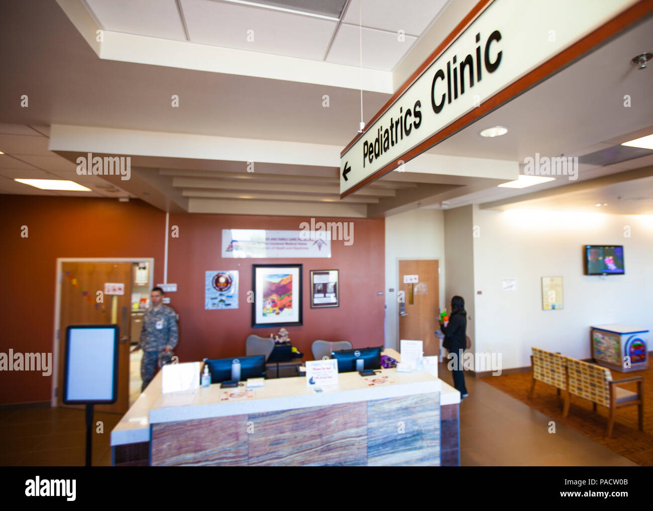 The Hugo V. Mendoza Soldier Family Care Center’s Pediatrics Clinic, is