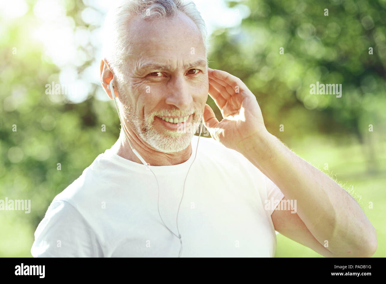 Cheerful aged hi-res stock photography and images - Alamy