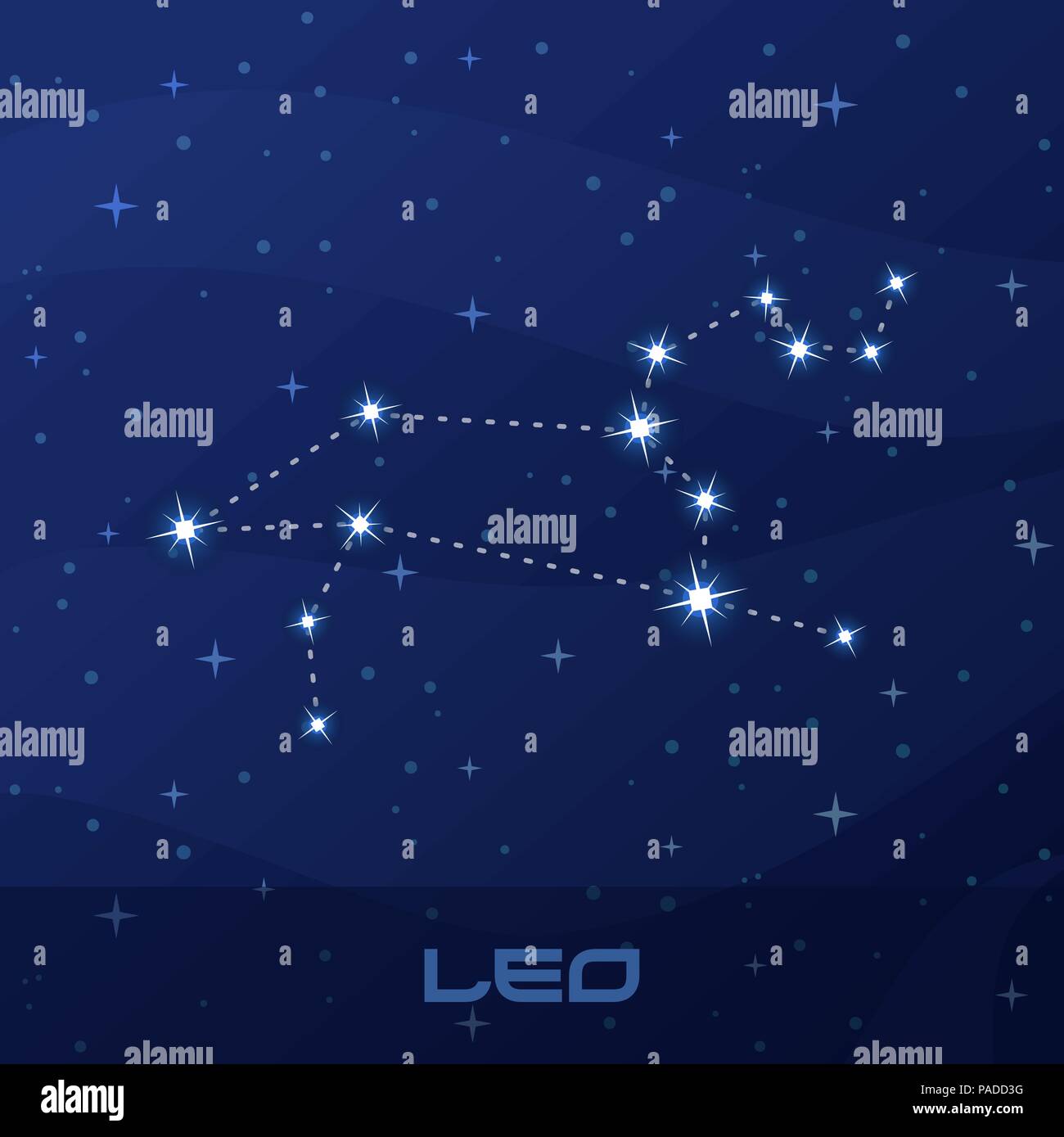 Leo constellation map hires stock photography and images Alamy