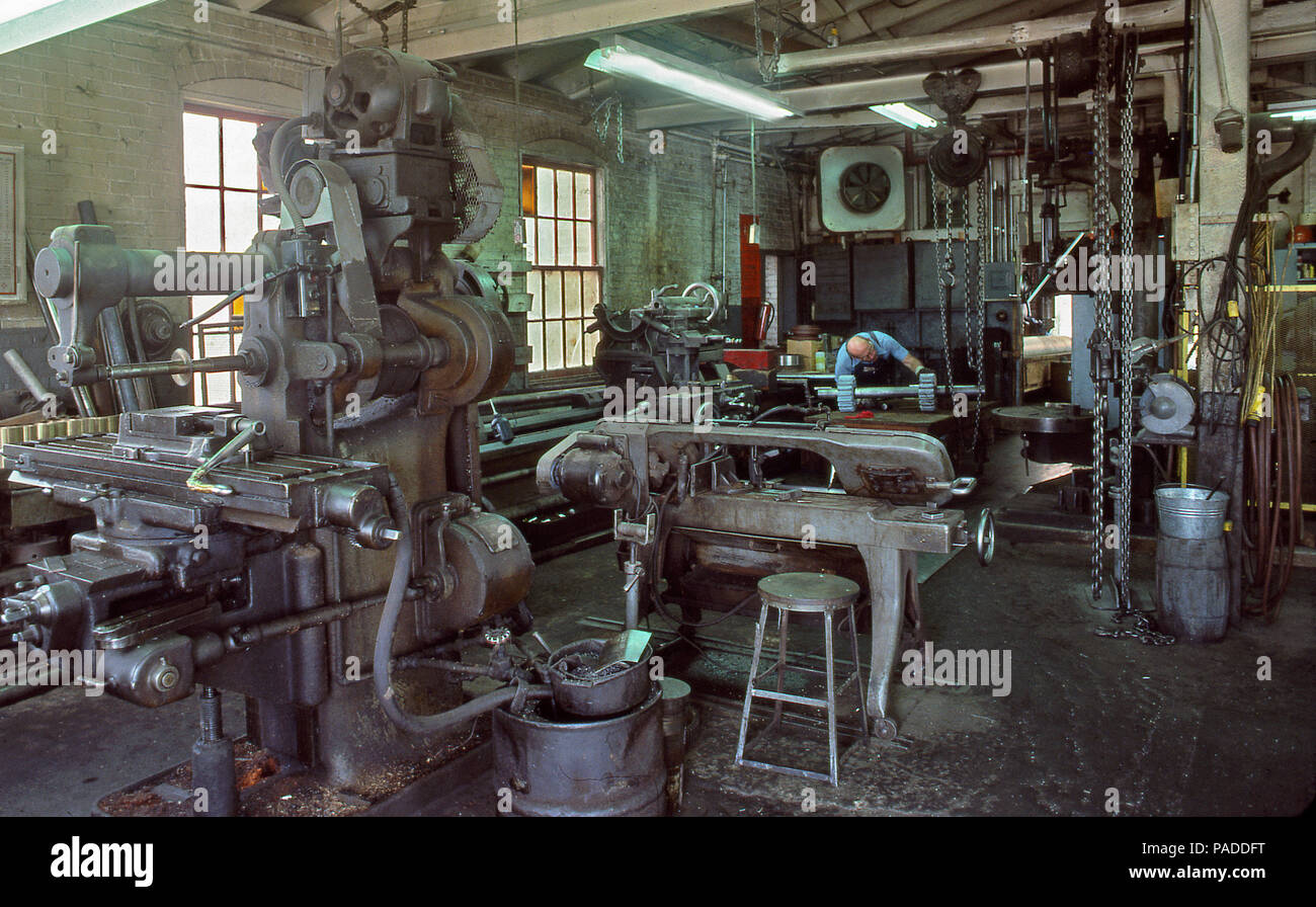 Antique Machine shop Stock Photo Alamy