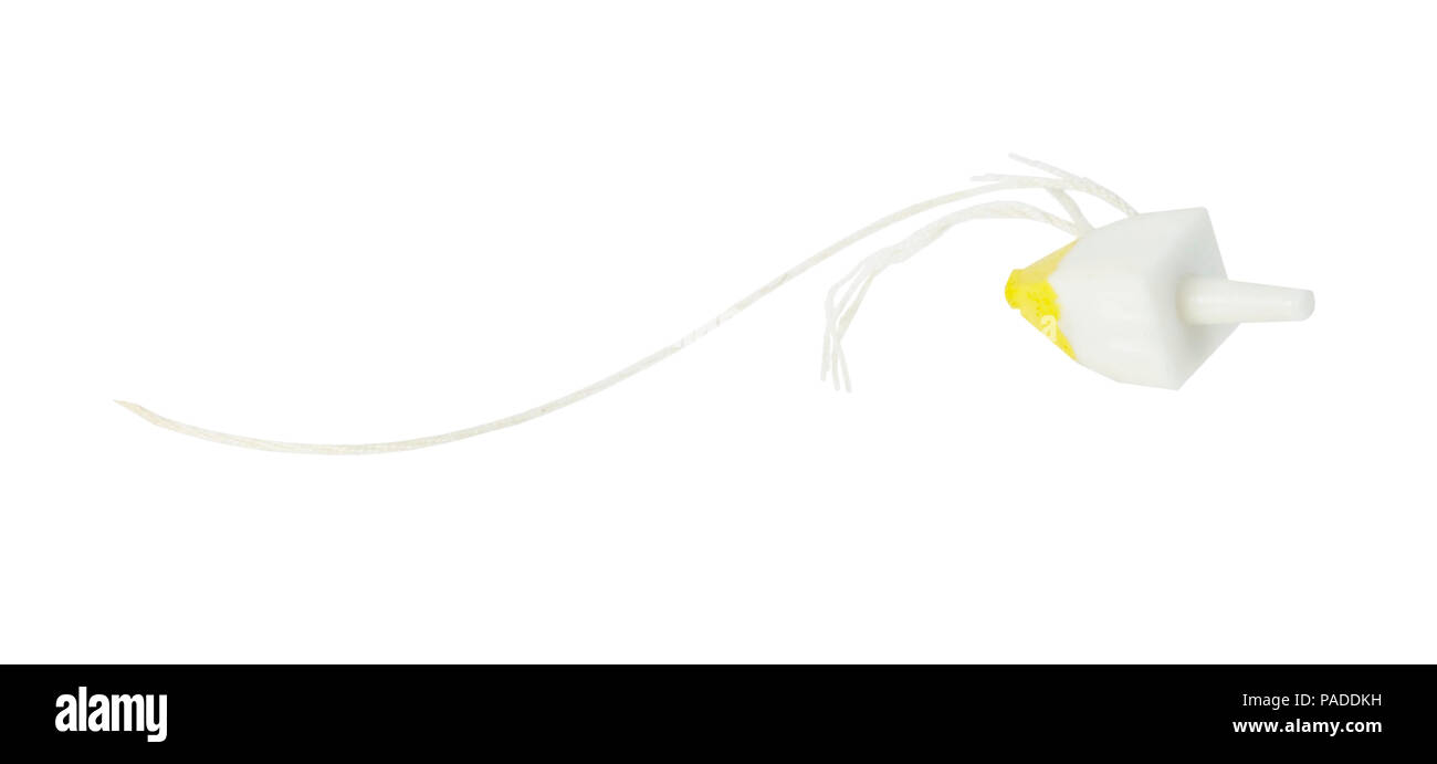 White and yellow boat float - path included Stock Photo - Alamy