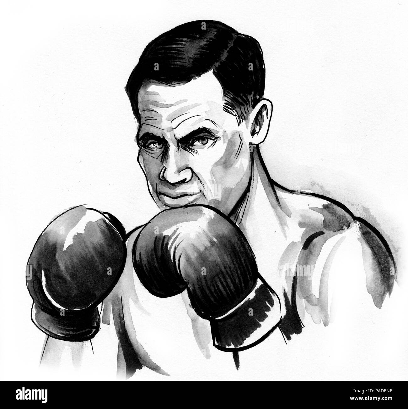 Boxing gloves sketch Cut Out Stock Images & Pictures Alamy