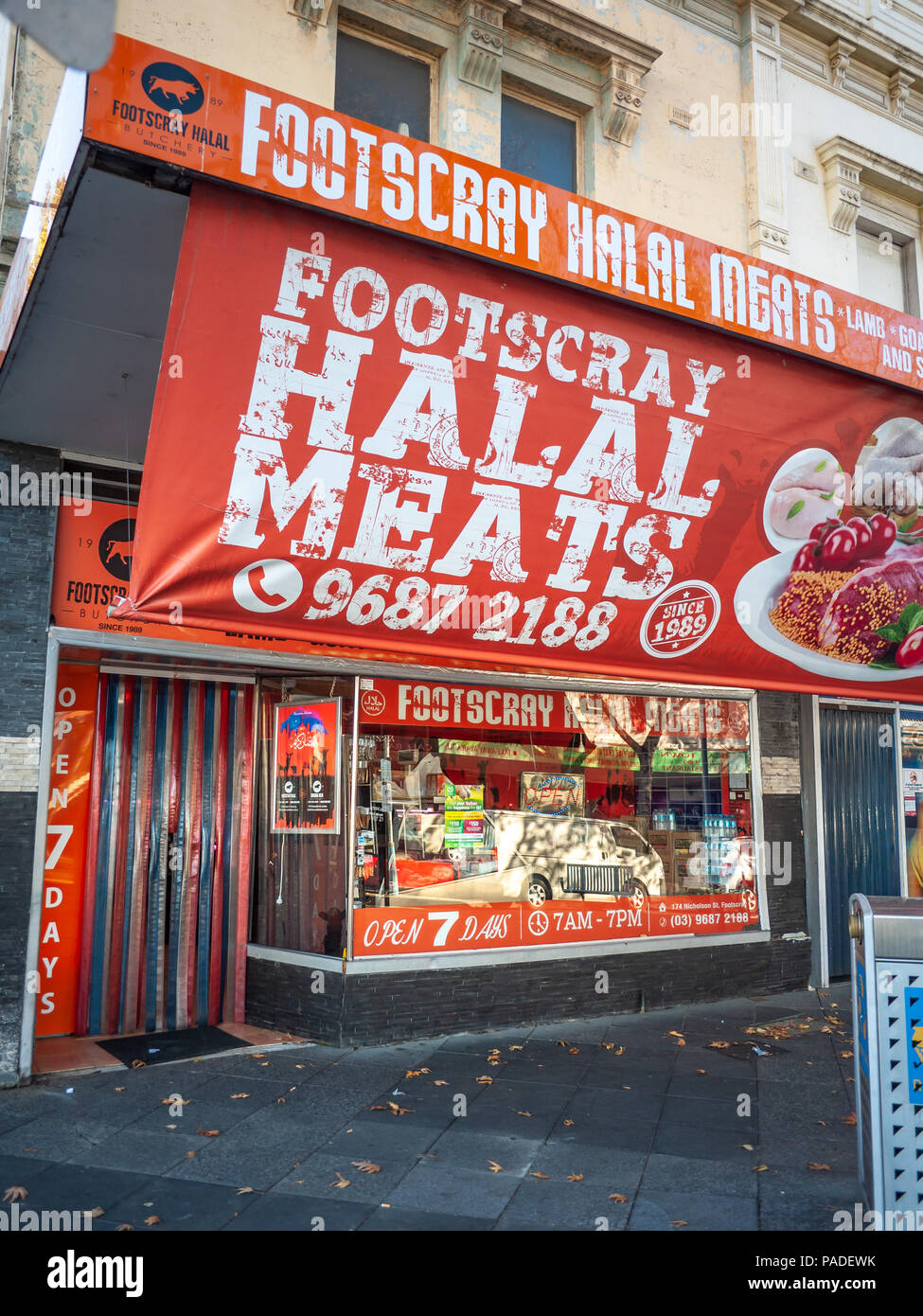Halal Meats Store in Footscray, an inner suburb of Melbourne, VIC
