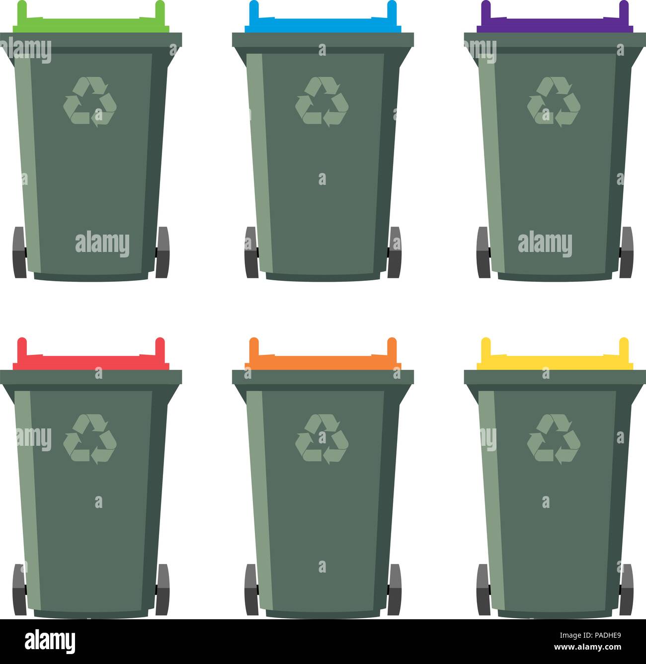 Wheelie bin vector hi-res stock photography and images - Alamy