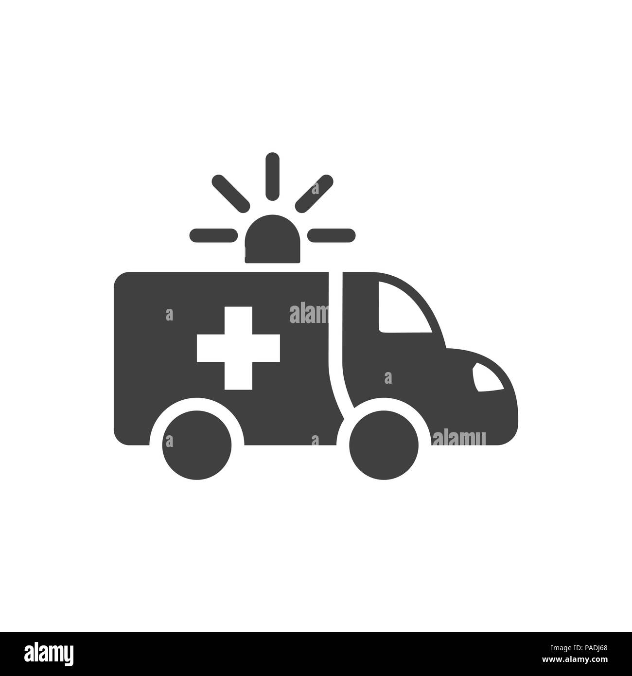 Ambulance Car Vector Icon Stock Vector