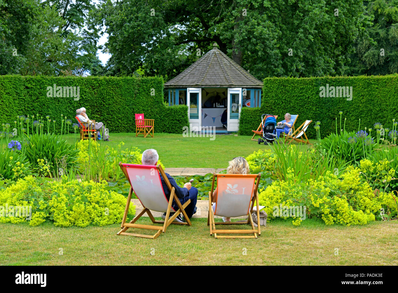 Seaton Delaval Hall and the tea break Stock Photo Alamy