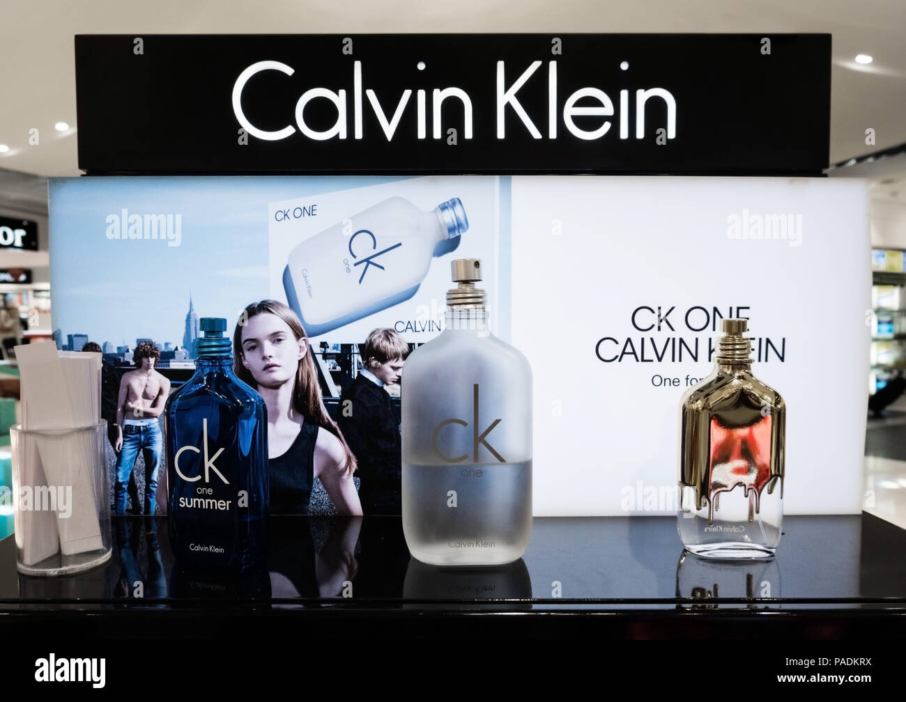 AMSTERDAM, NETHERLANDS - JULY 18, 2018: Calvin Klein perfume fragrance in  duty free shop airport Stock Photo - Alamy