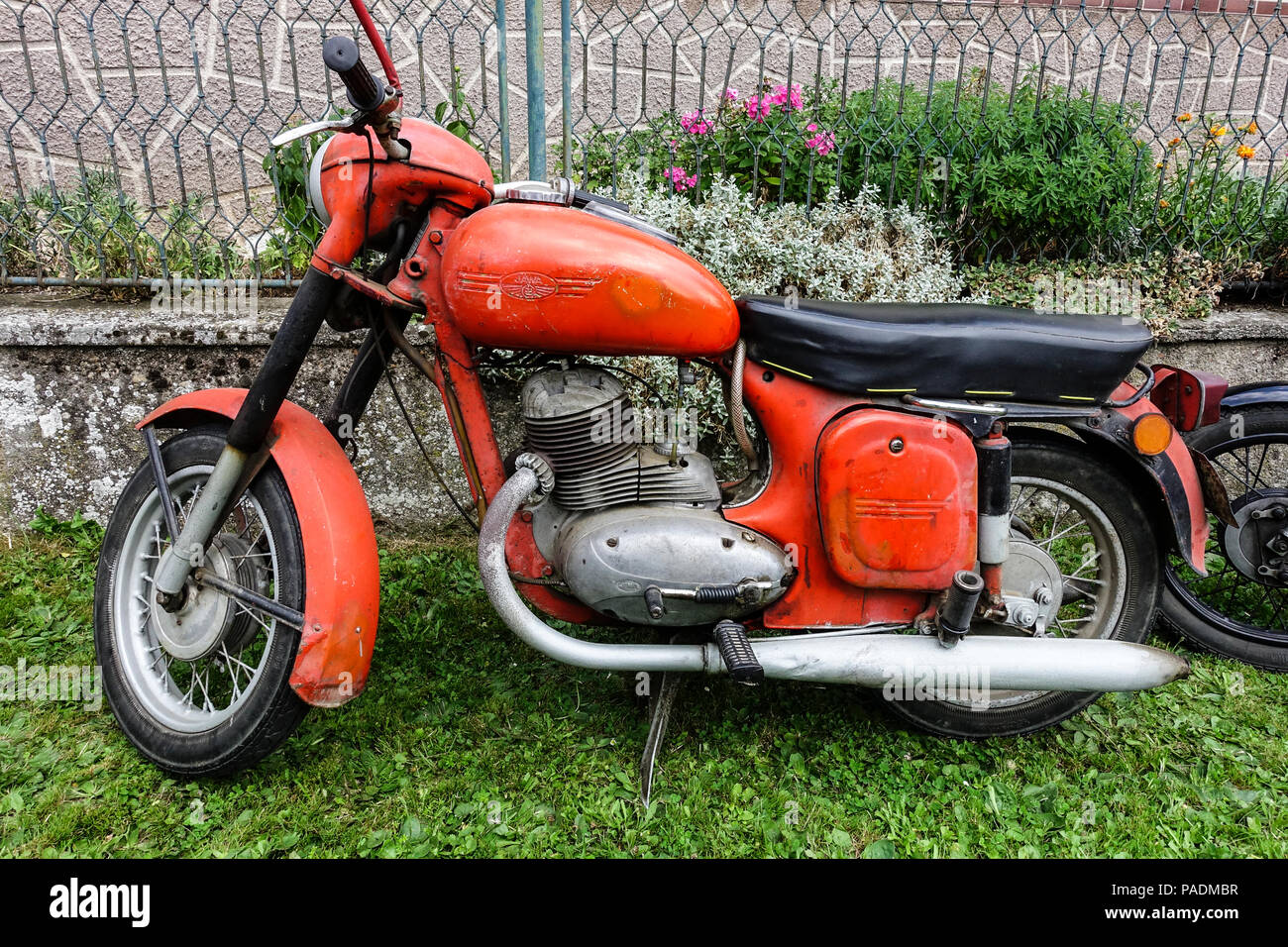 Czechoslovak product, motorcycle brand Jawa 250, Czech Republic Stock Photo  - Alamy