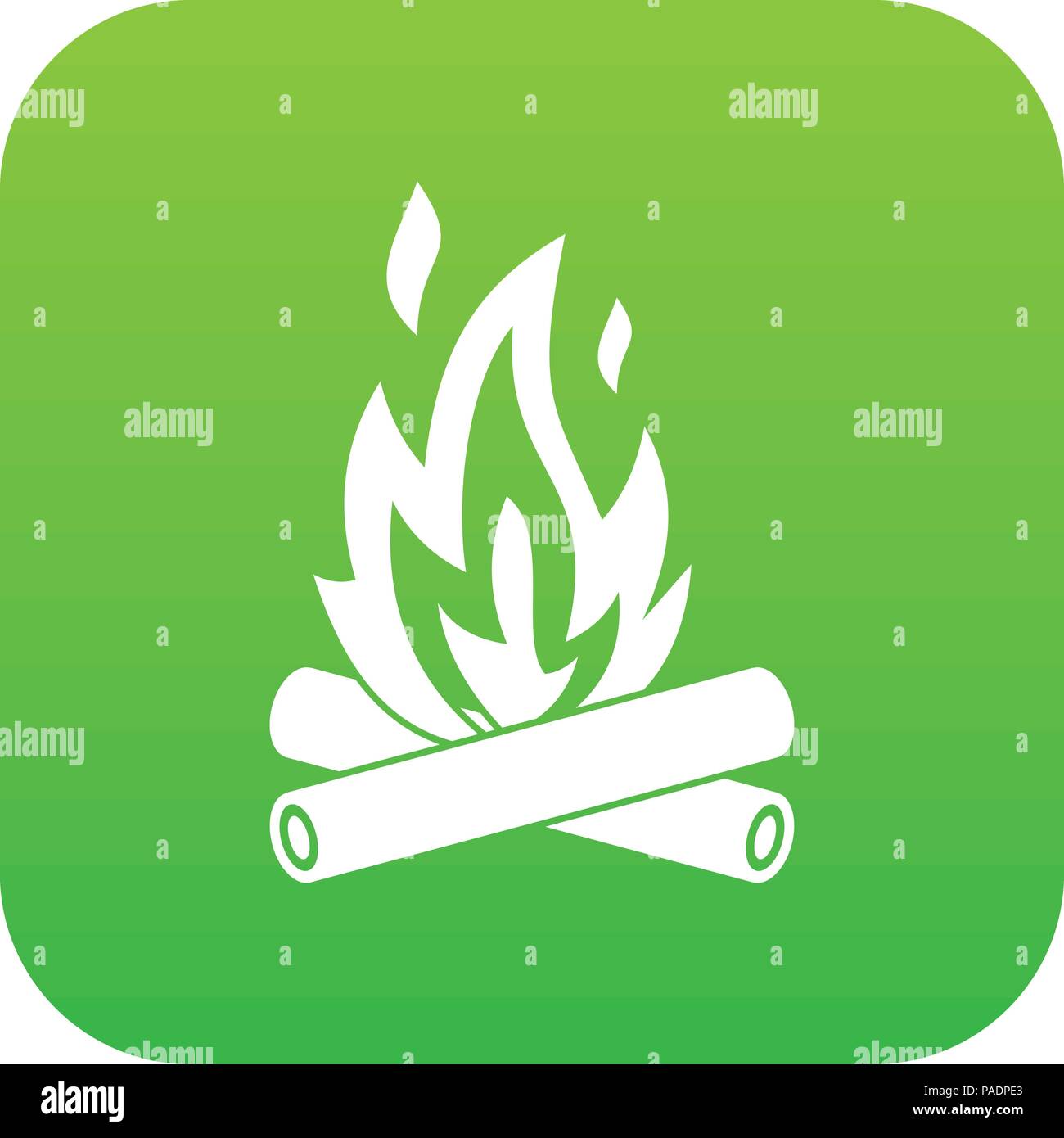 Campfire icon digital green Stock Vector Image & Art - Alamy