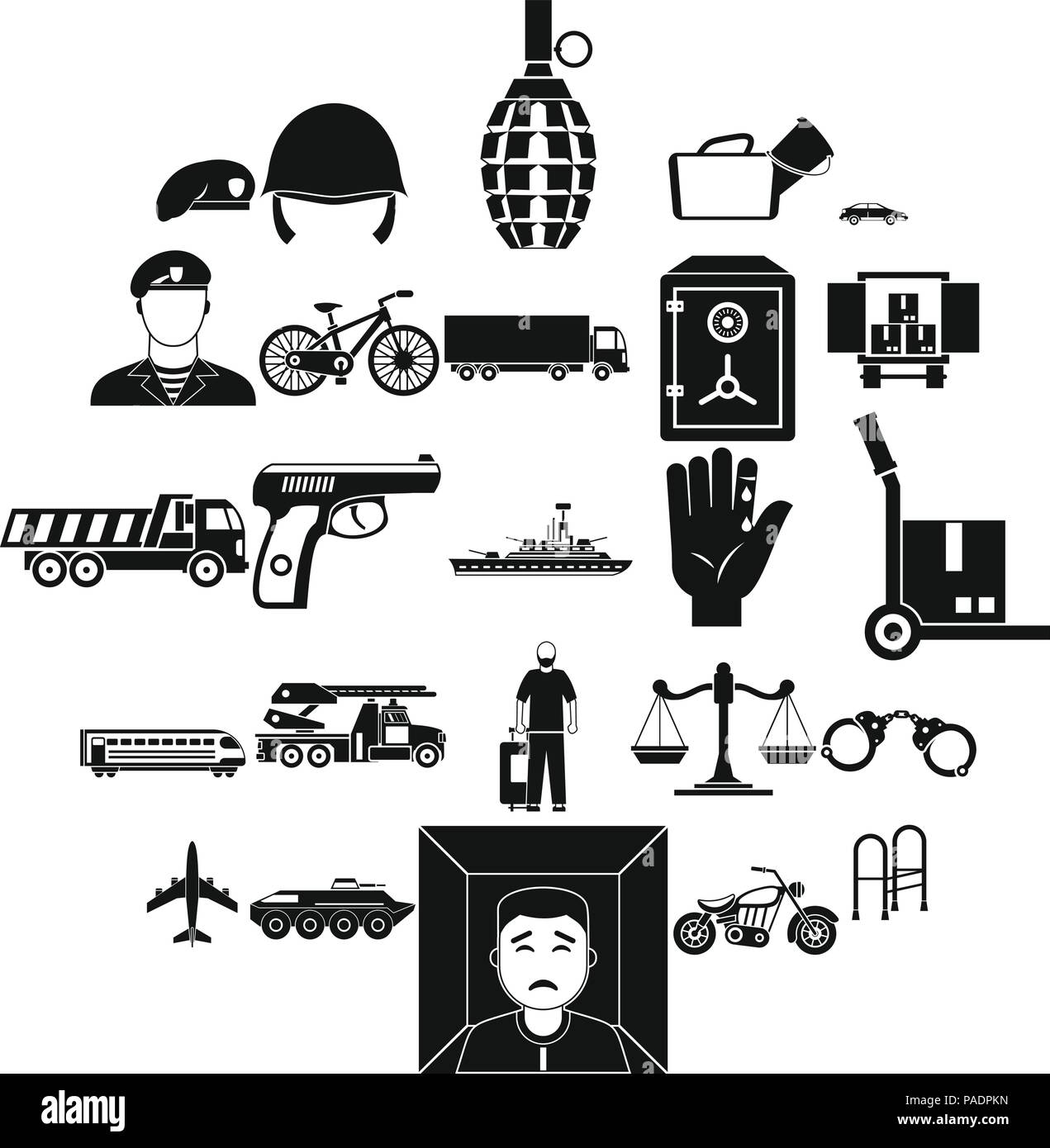 Charge icons set, simple style Stock Vector Image & Art - Alamy