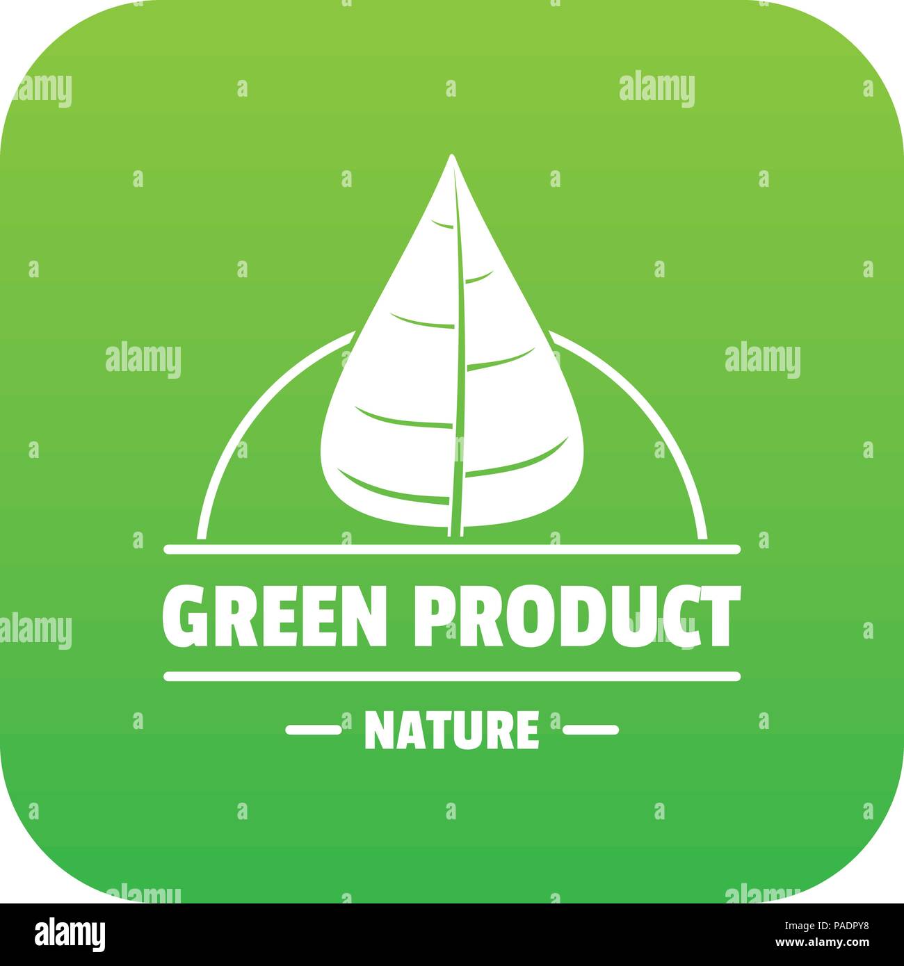 Eco vegan icon green vector Stock Vector Image & Art - Alamy