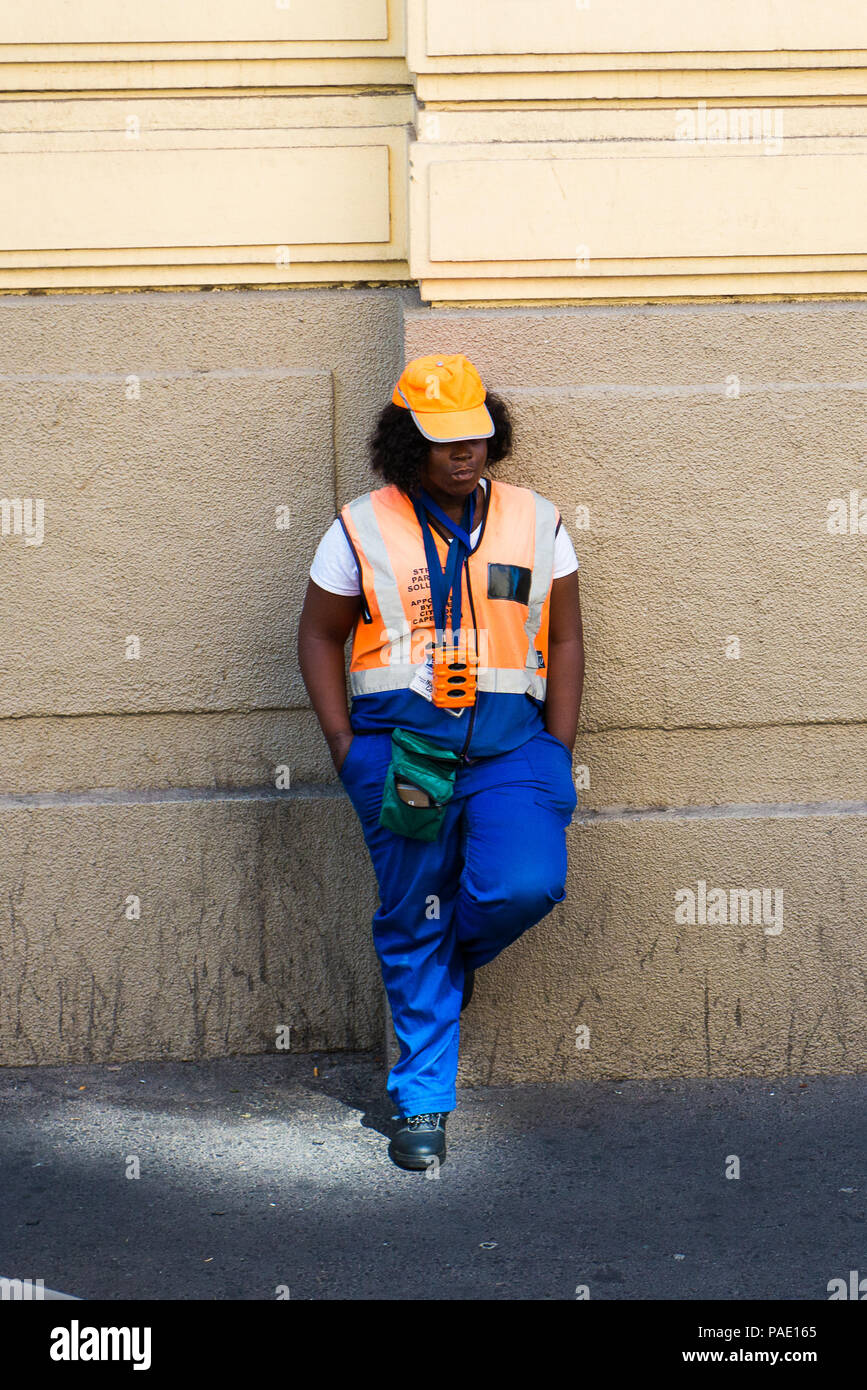 SOUTH AFRICA - FEBRUARY, 22 -2013: The traffic inspector looks after