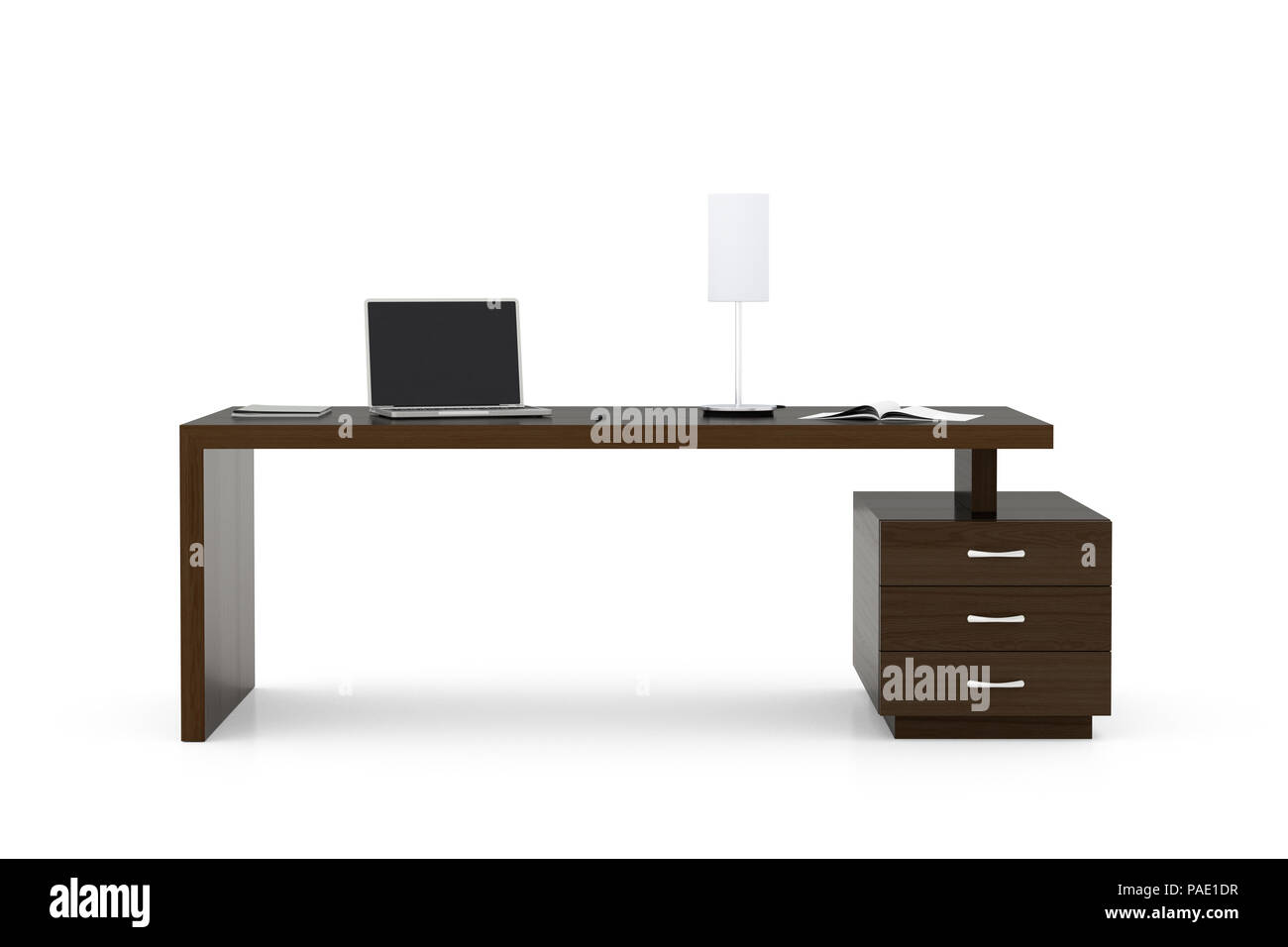 Office wood table blank Cut Out Stock Images & Pictures - Alamy