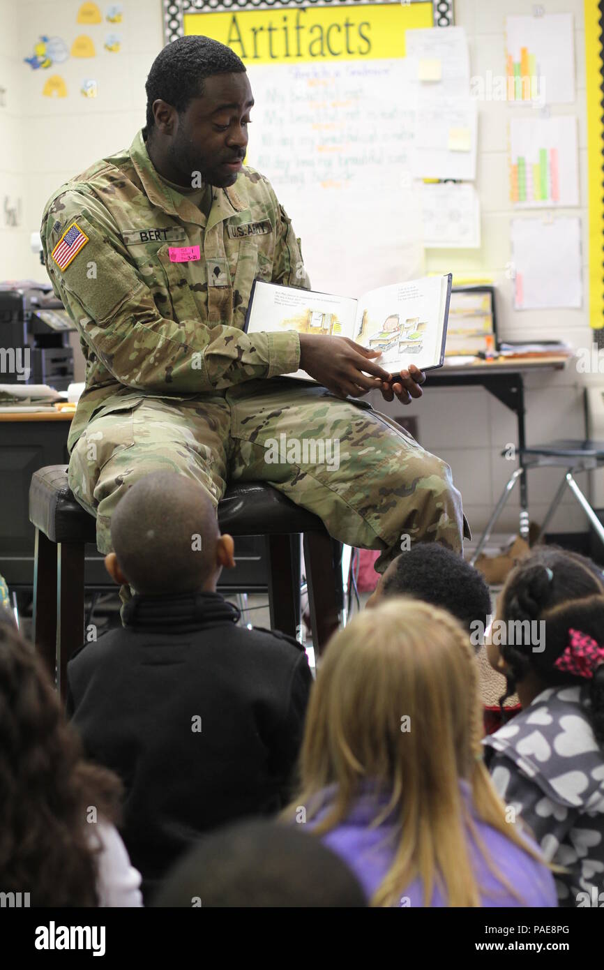Spc. Marcus Bert, infantryman of Company B, 3rd Battalion, 15th