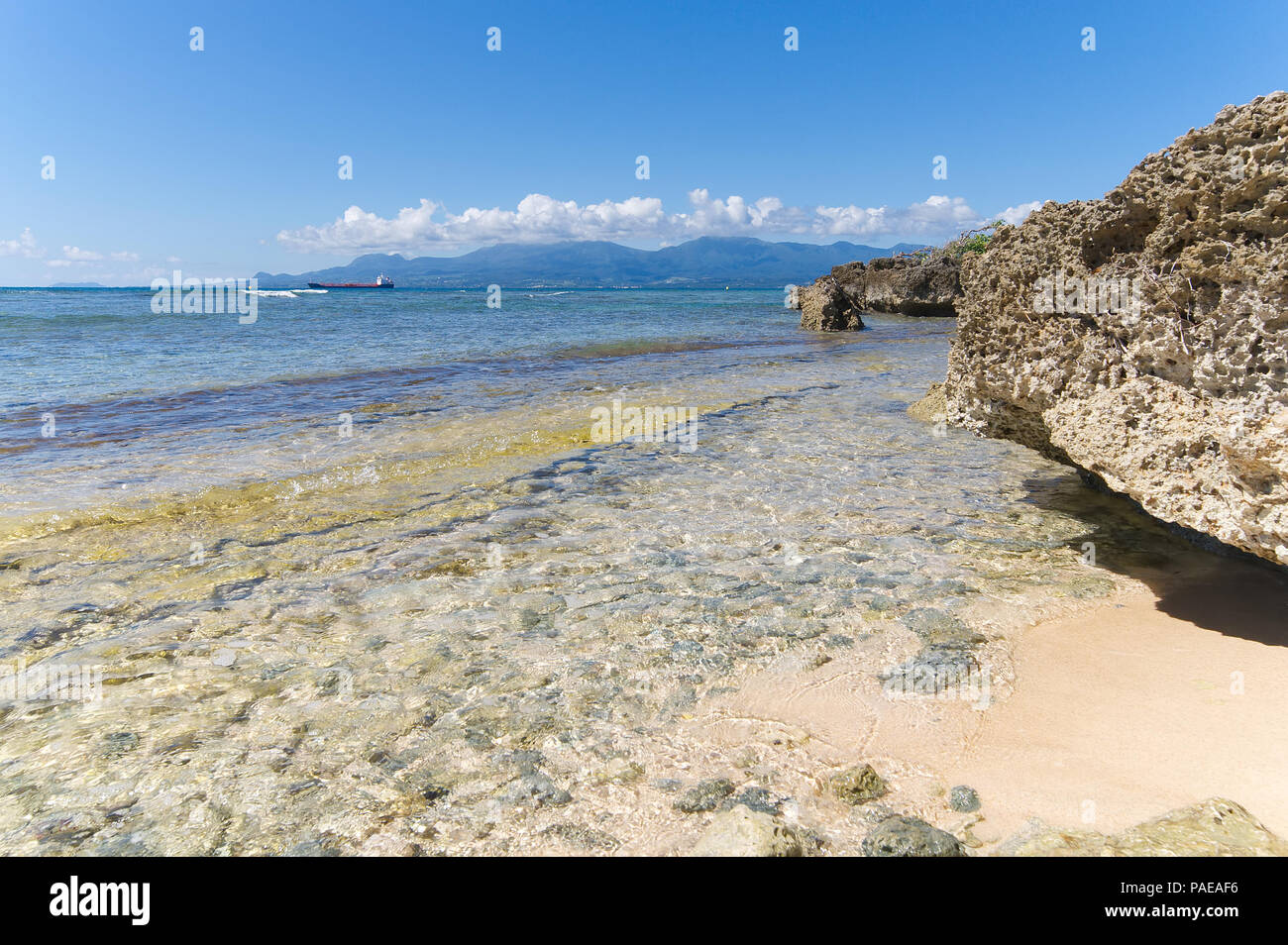 Ilet du Gosier - Gosier island - Le Gosier - Guadeloupe Caribbean island Stock Photo