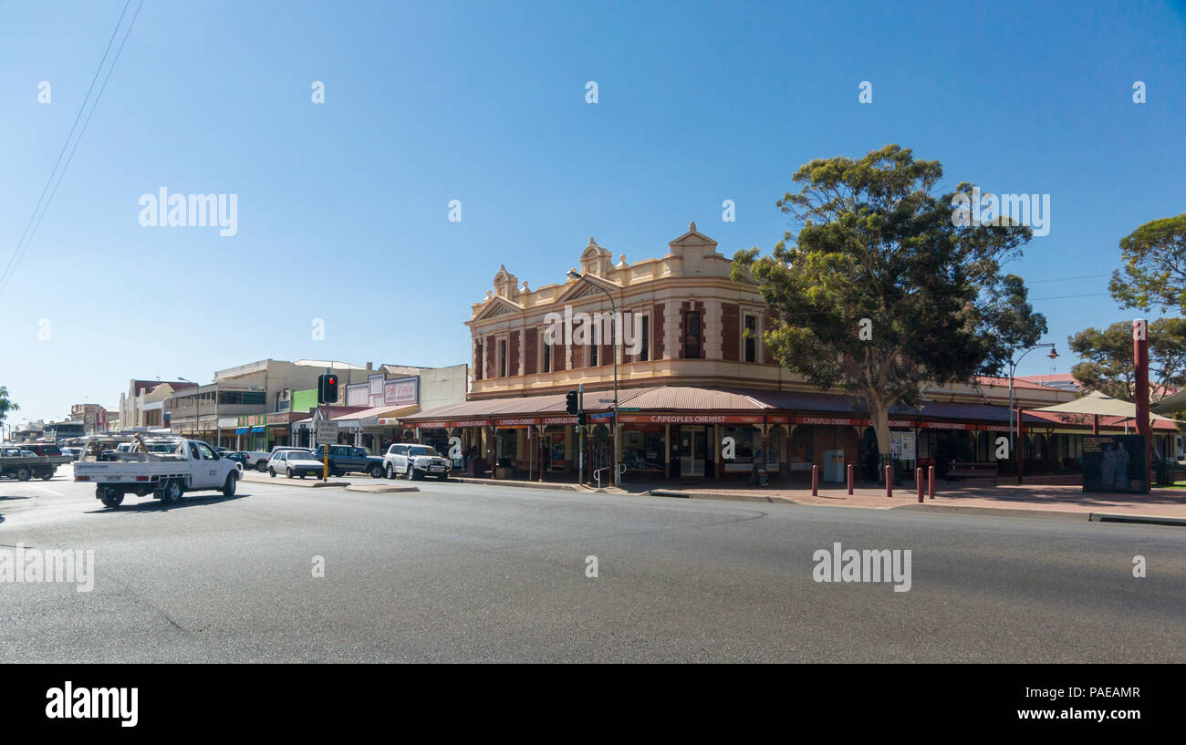 View of Argent Street in the city of Broken Hill, New South Wales