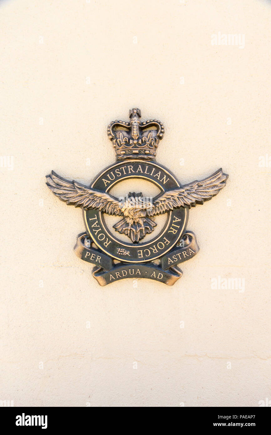 The Australian Royal Air Force emblem Stock Photo Alamy