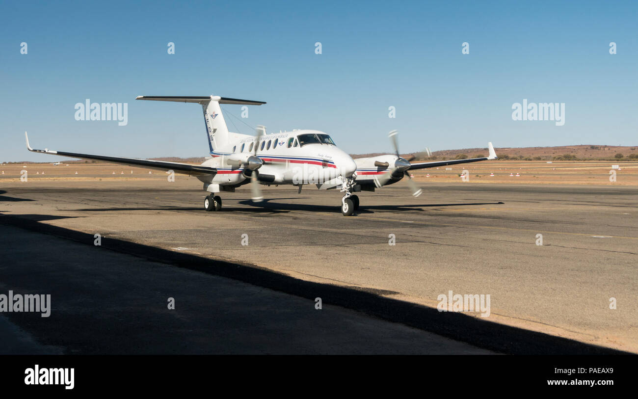Aeroplane of the Royal Flying Doctor Service in the outback, Broken Hill, South Wales, Australia Stock Photo Alamy