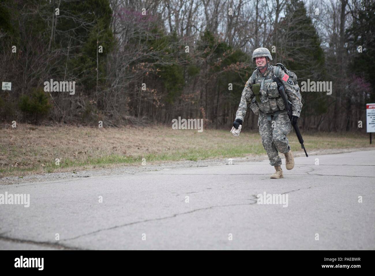 At Ft. Knox, Kentucky, soldiers from the 84th Training Command, 11th ...