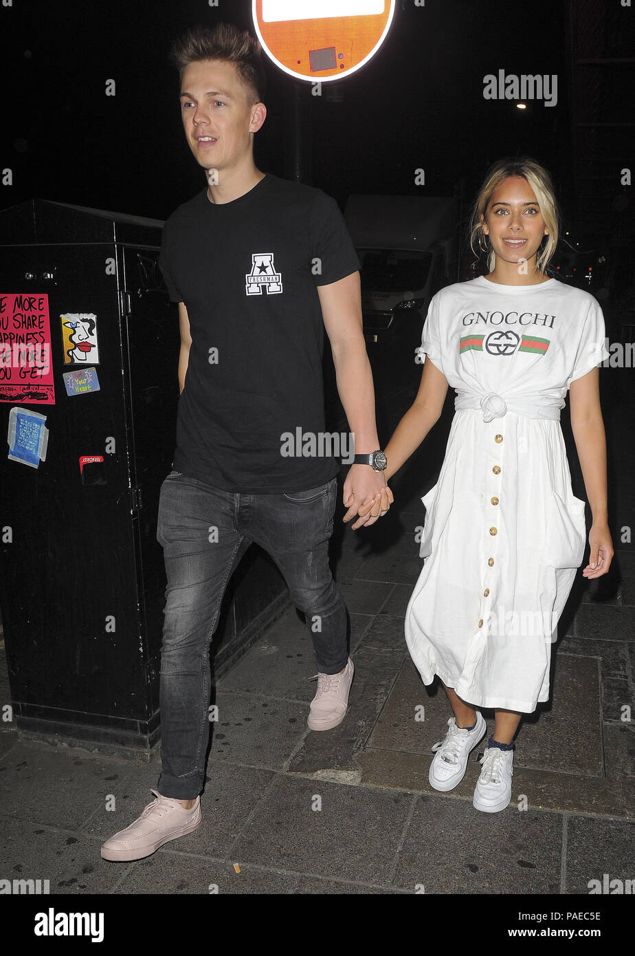 Youtube sensation Caspar Lee seen out and about in Mayfair with his