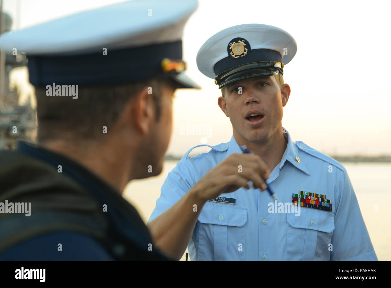Petty Officer 2nd Class Evan Ward, a boatswain’s mate stationed aboard