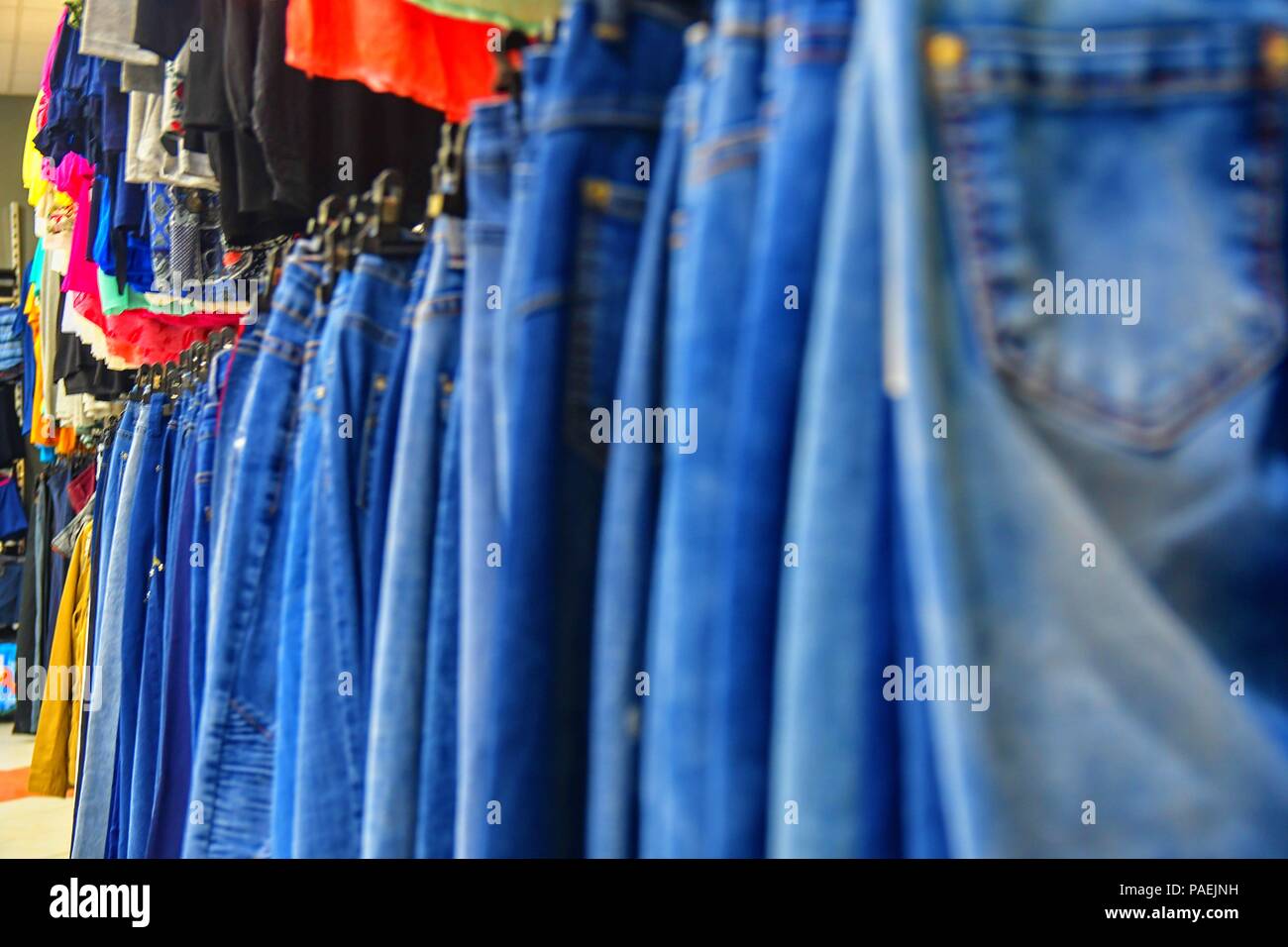 blue jeans clothing store