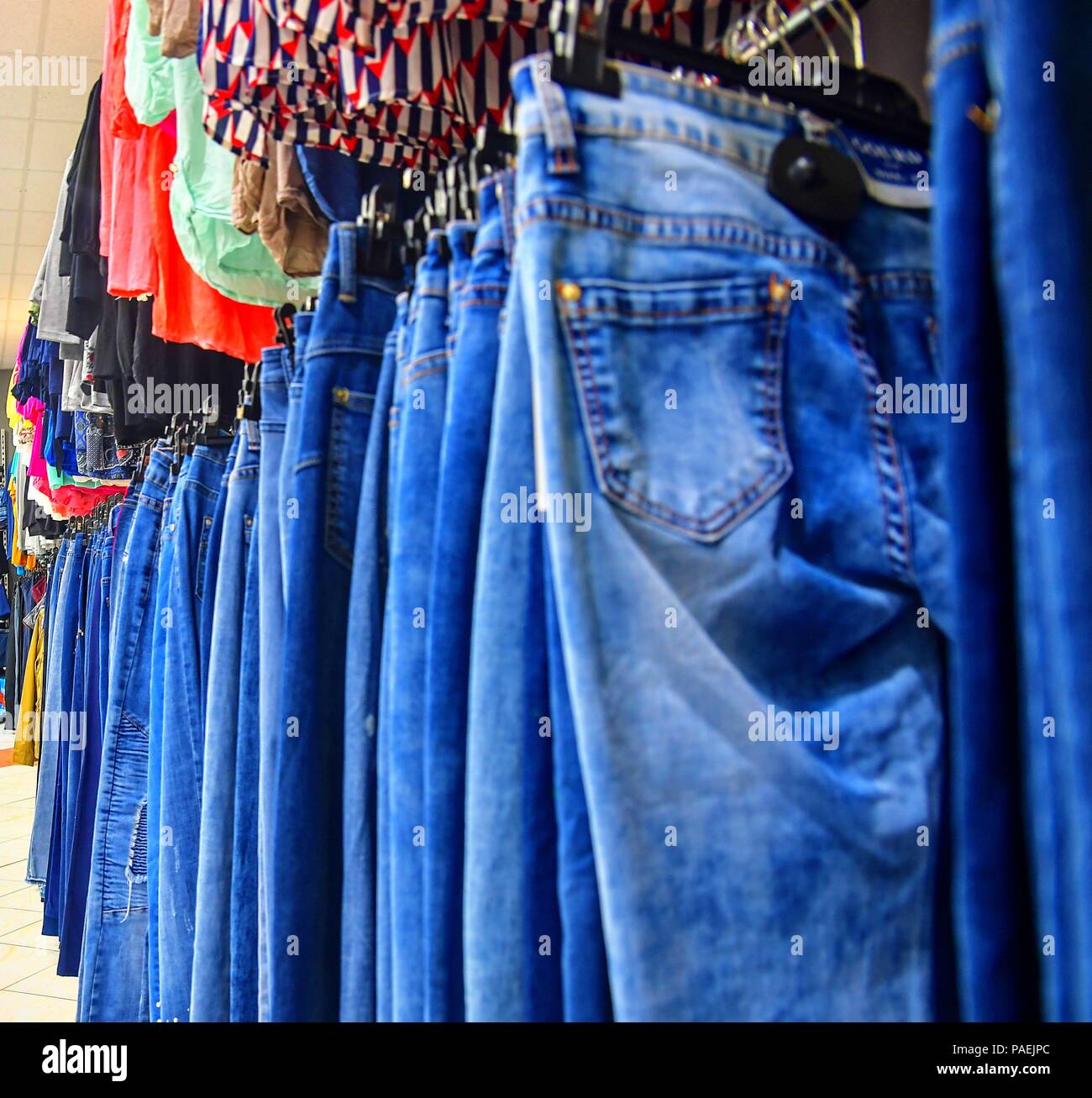 blue jeans store