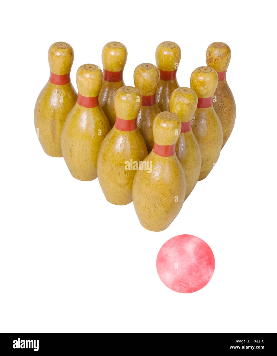 wooden skittles Vintage Bowling Pins
