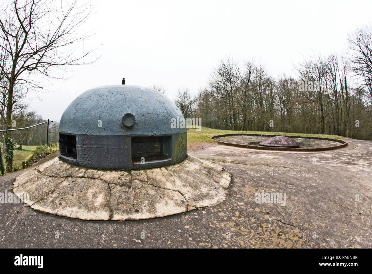 Observation cupola armed with two GFMs on the highest point on Block 9 ...