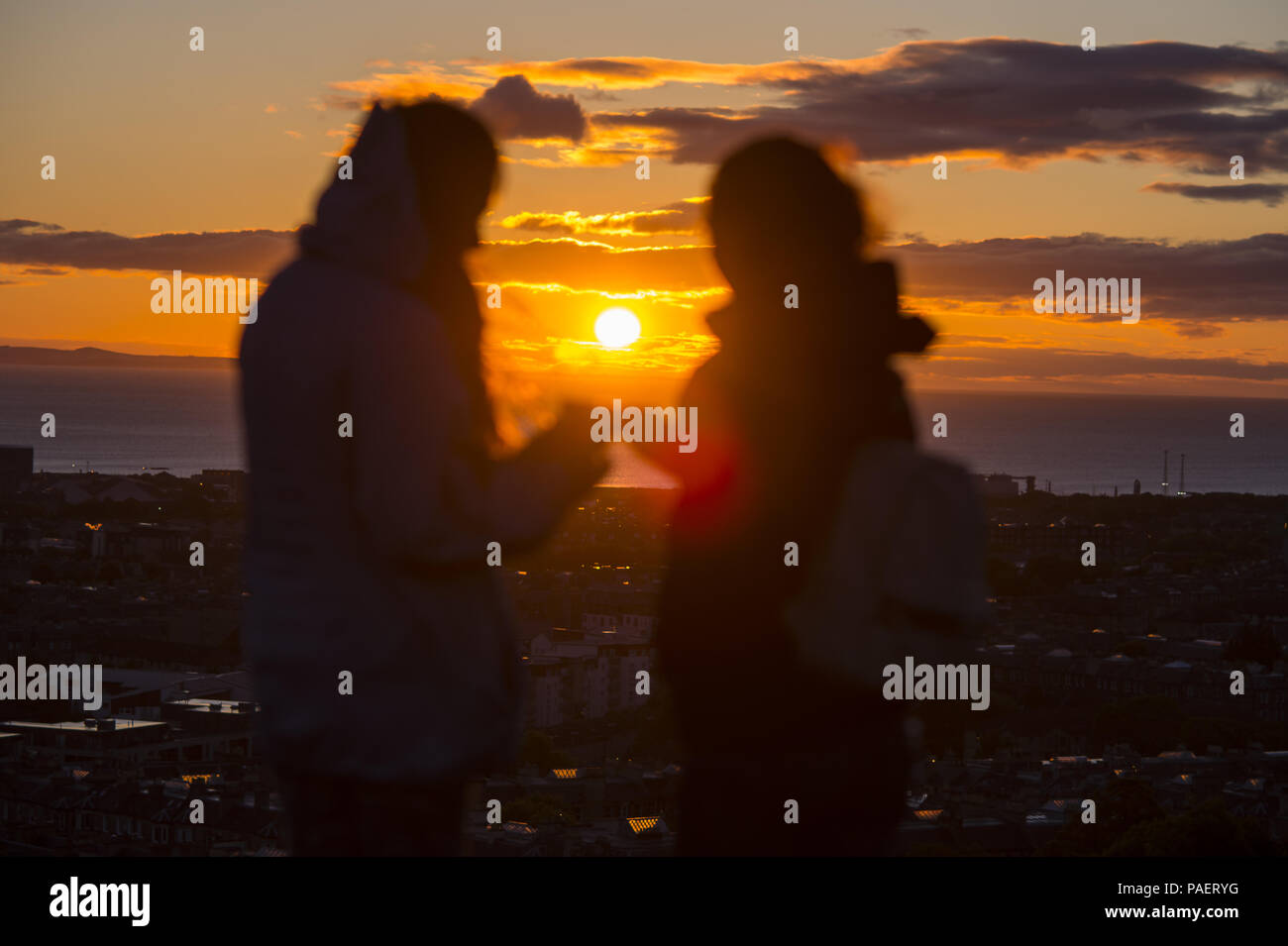 People get up with the rising sun on Calton Hill for the summer solstice as today is the longest day in the year.  Featuring: Atmosphere Where: Edinburgh, United Kingdom When: 21 Jun 2018 Credit: Euan Cherry/WENN Stock Photo