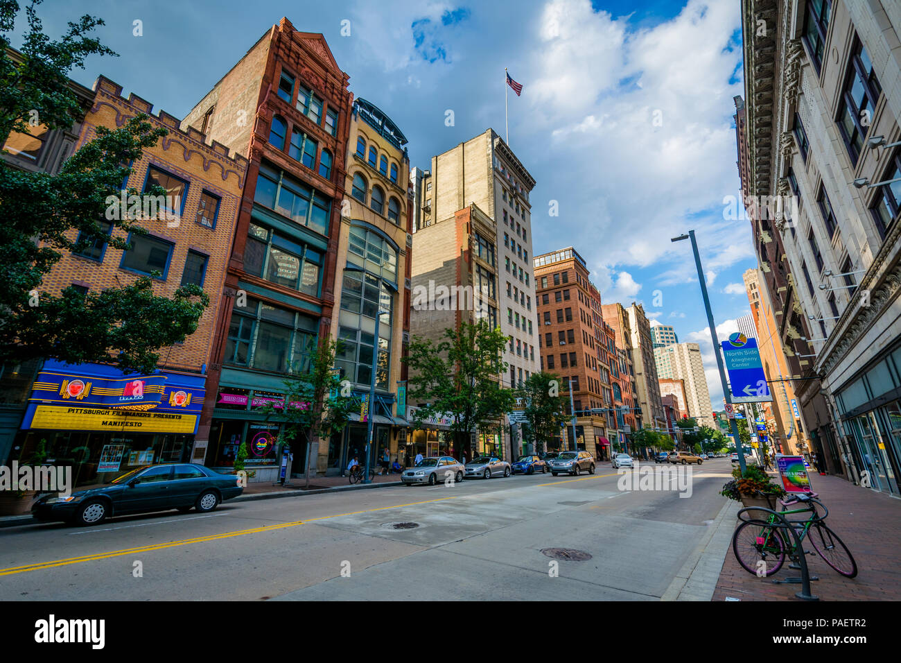 Liberty Street, in Pittsburgh, Pennsylvania Stock Photo