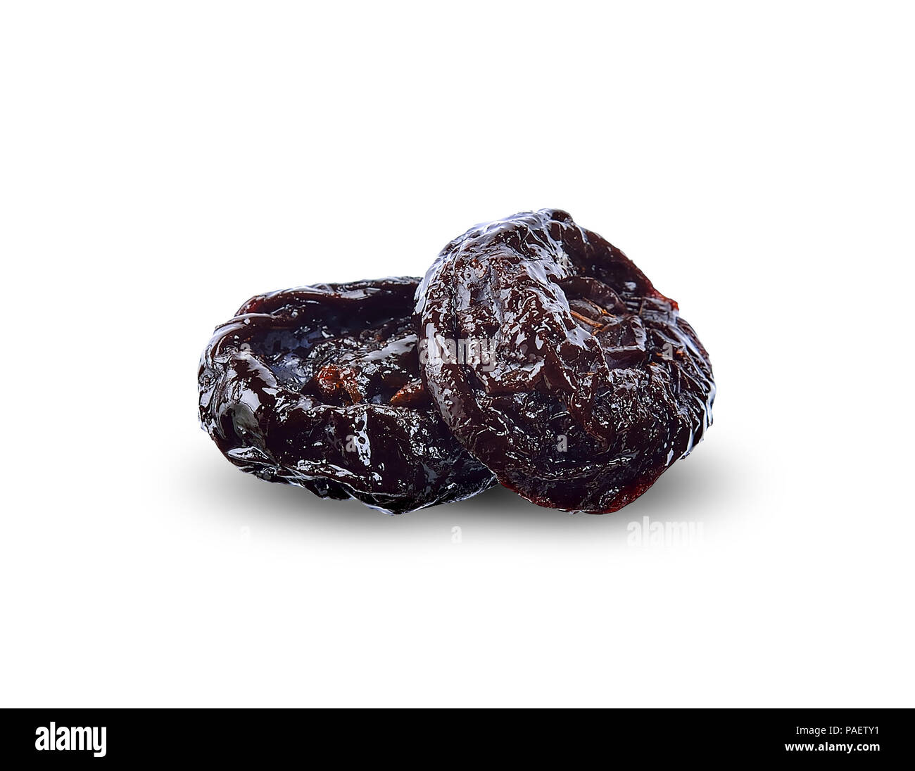 Dried prune isolated on white clipping path Stock Photo Alamy