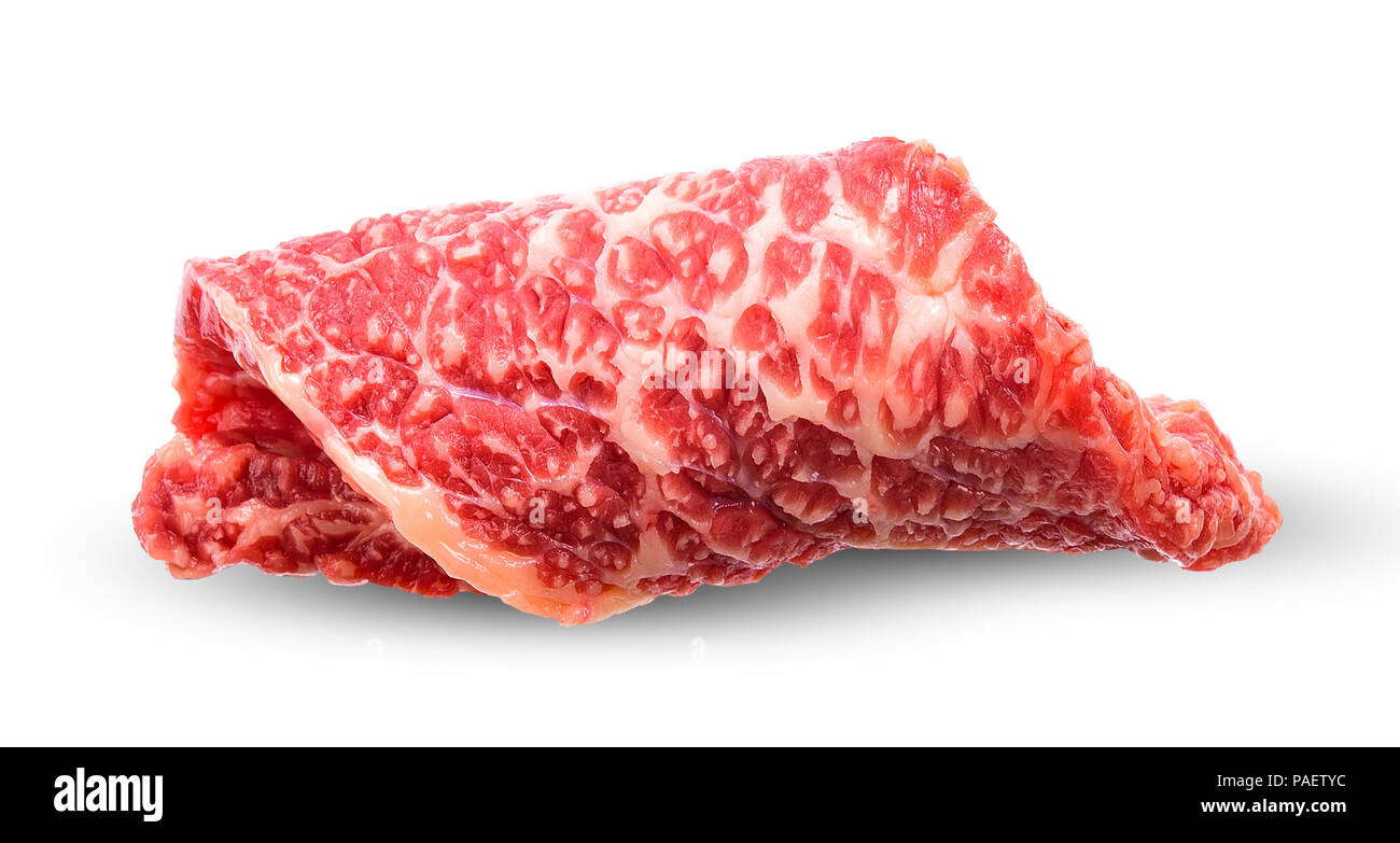 Beef meat isolated on white clipping path Stock Photo - Alamy