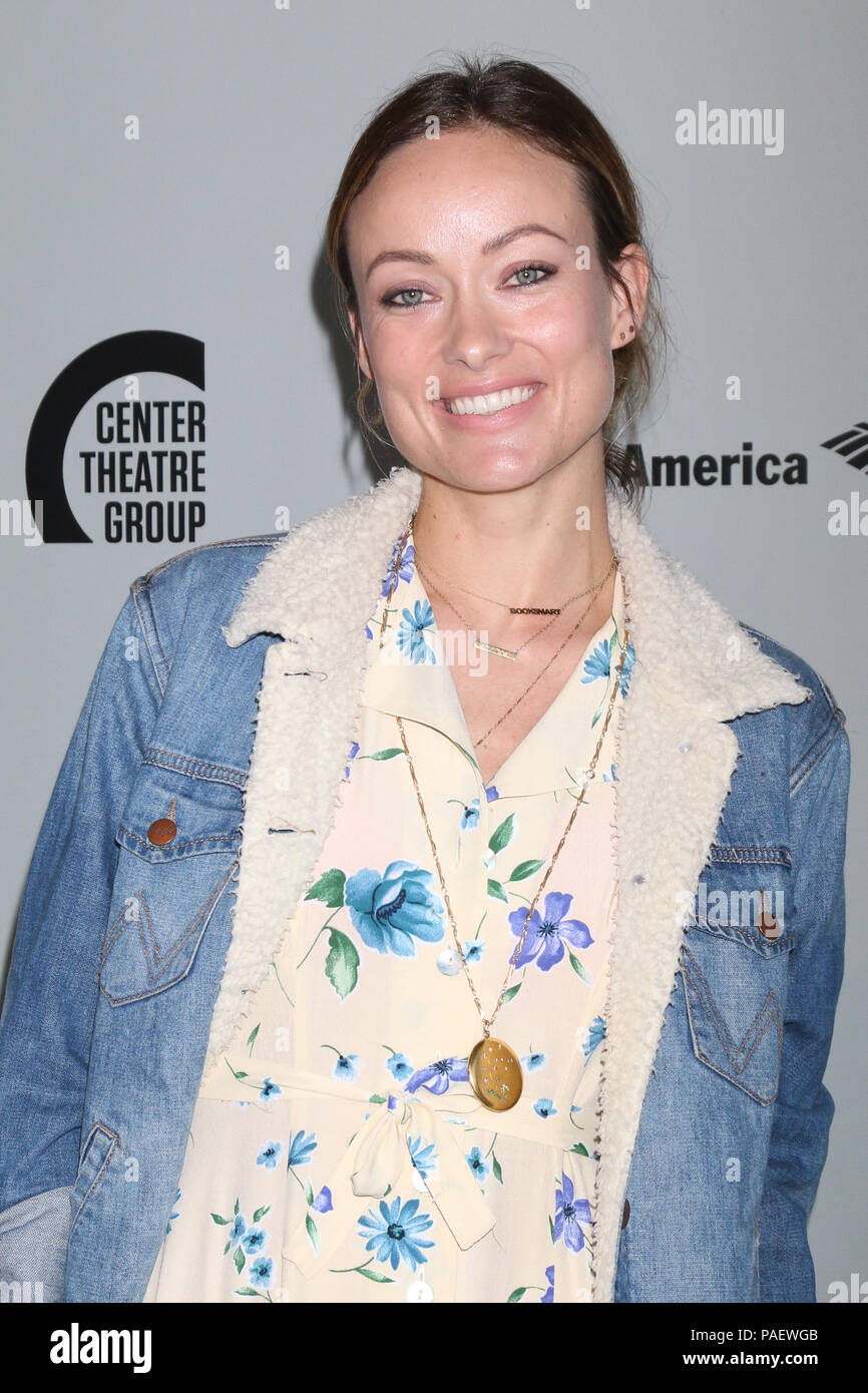 'The Humans' Play Opening Night at the Ahmanson Theatre on June 20, 2018 in Los Angeles, CA  Featuring: Olivia Wilde Where: Los Angeles, California, United States When: 21 Jun 2018 Credit: Nicky Nelson/WENN.com Stock Photo