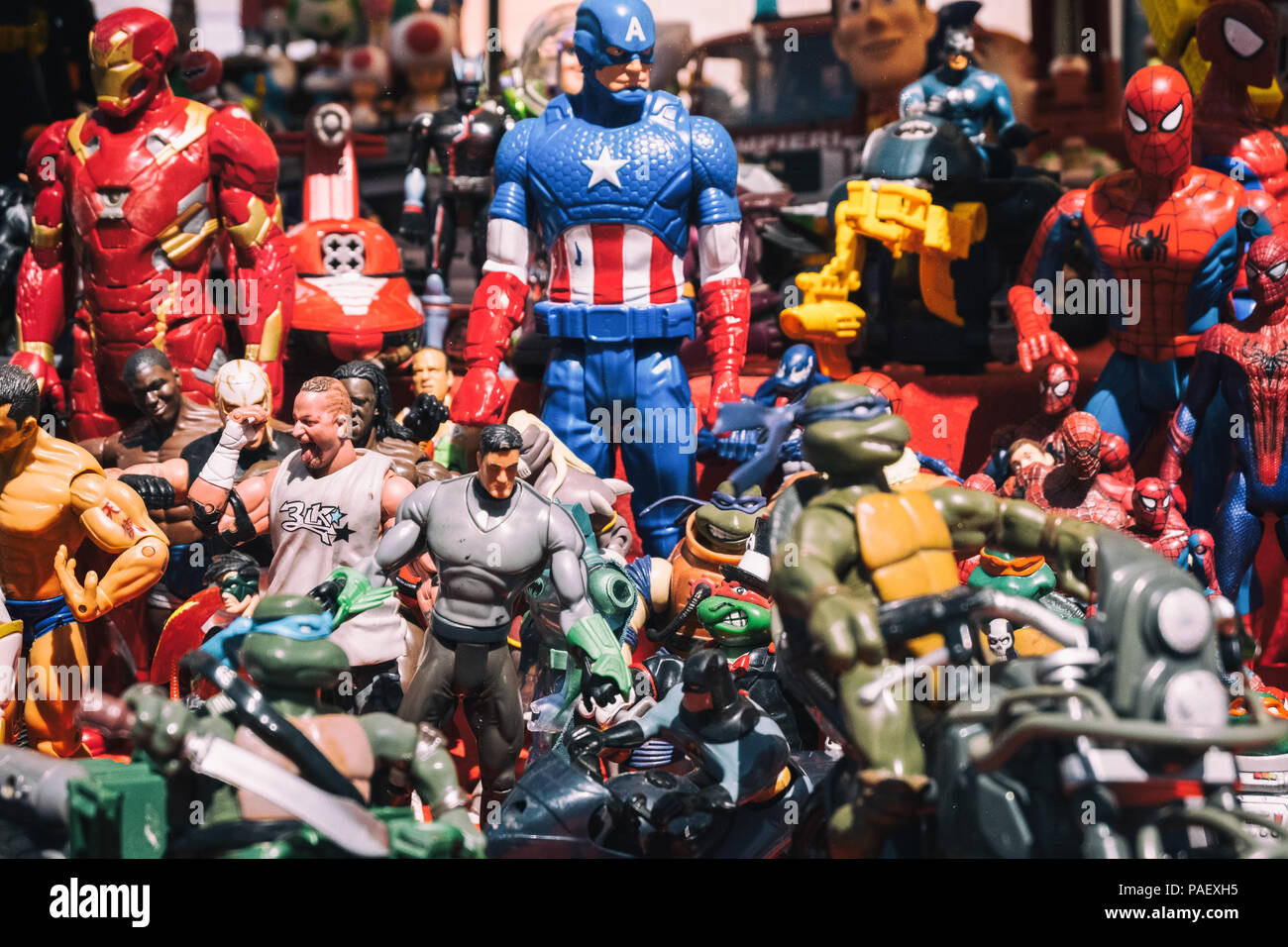action figures and toys