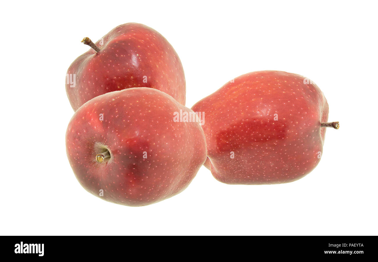 Red apple isolated on white background Stock Photo - Alamy
