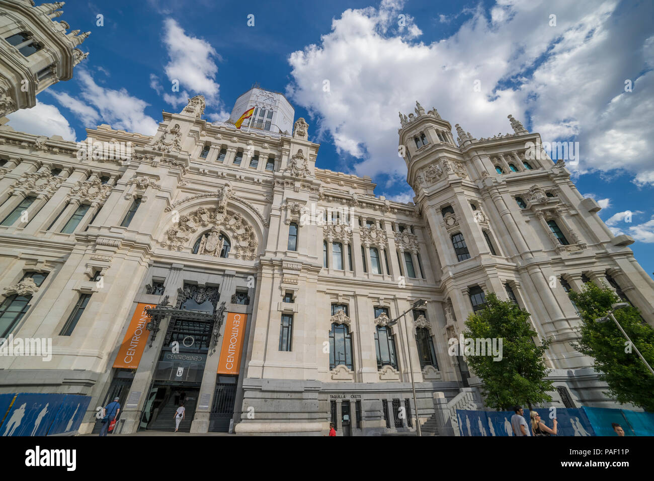 The City Hall of Madrid or the former Palace of Communications, Spain