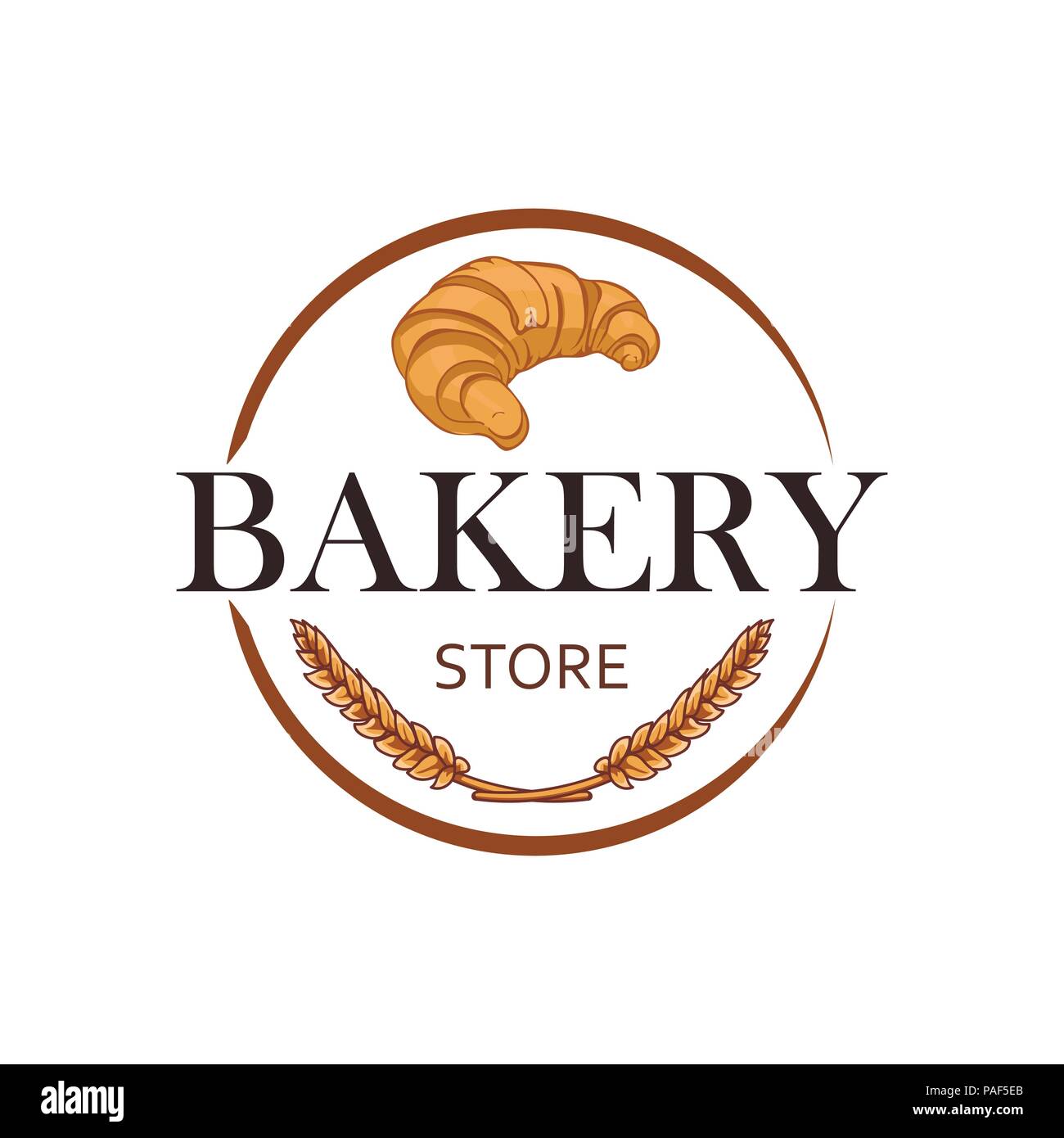 Decor for a shop or cafe with pastries, bread, baking. Bakery store, bread house, handwritten