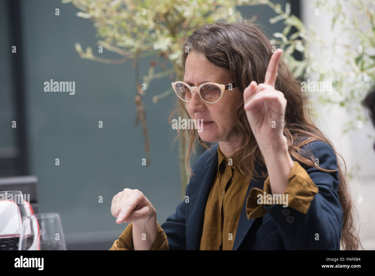 Film director Lucrecia Martel seen at a diner reception during Filmfest München 2018 Stock Photo