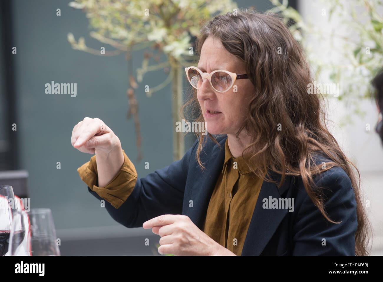 Film director Lucrecia Martel seen at a diner reception during Filmfest München 2018 Stock Photo