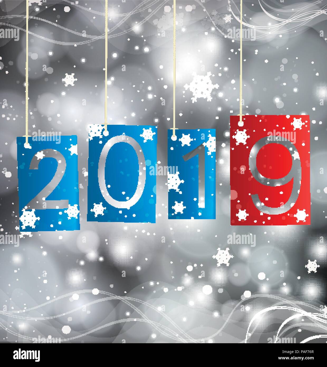 Happy New Year 2019 Stock Vector